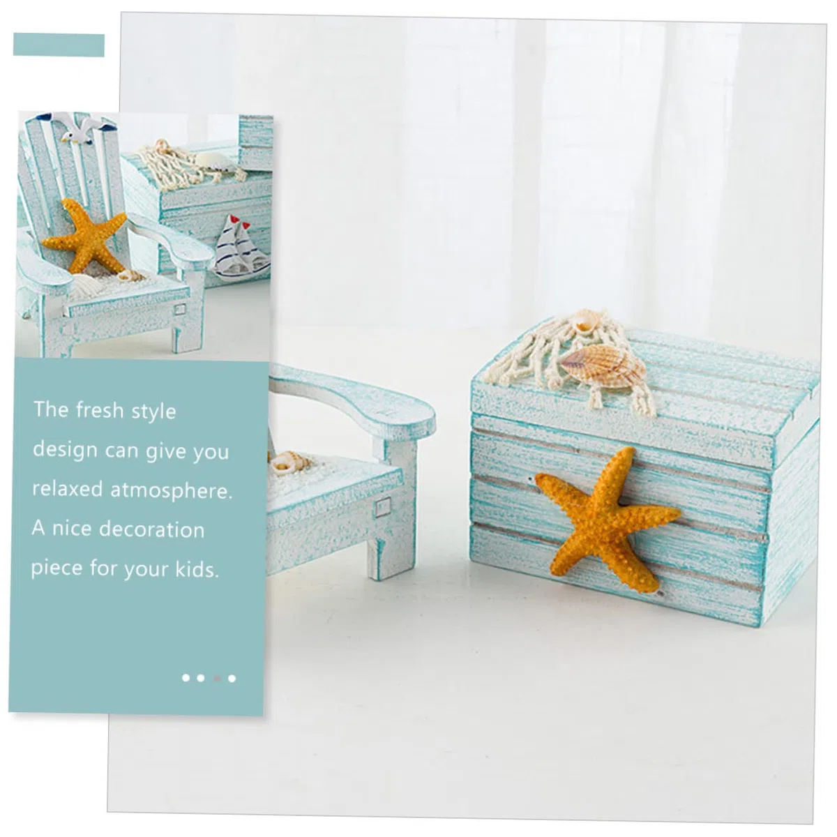 Decoración Mini Silla de Madera con Caja Forma de Silla para Escritorio y Estantería Adorno de Paisaje Miniatura para Hogar Oficina y Jardín Regalo Infantil
