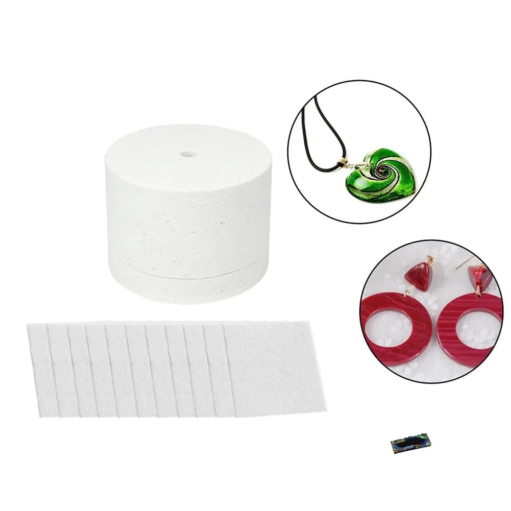 Horno de microondas de cerámica de 12 x 8,3 cm para principiantes, ecológico, profesional, para fusionar vidrio, kit de horno microondas