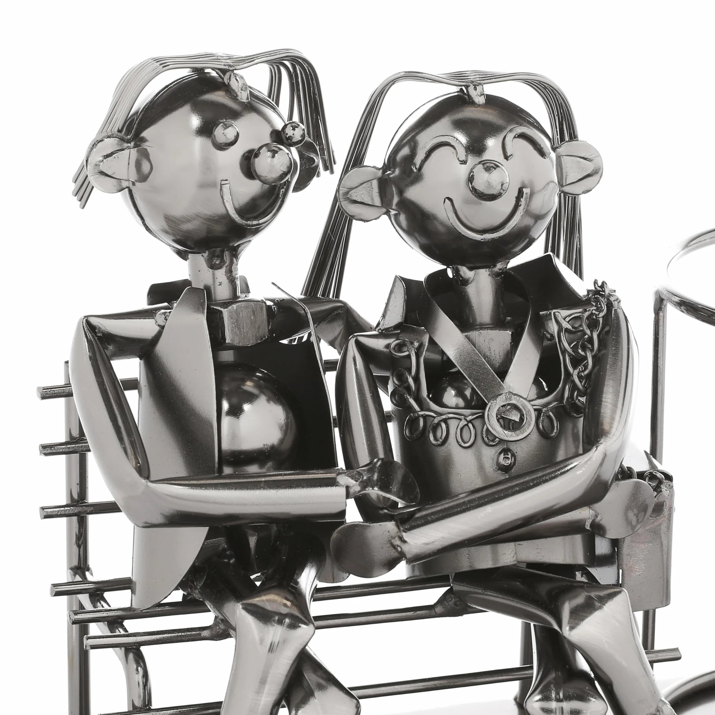 Nordstern Soporte para botellas de metal para parejas de boda, regalo de boda o bodas de oro