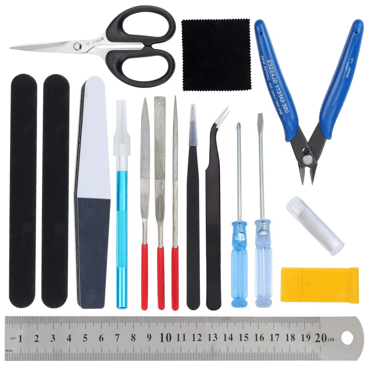 17PCS Estándar Gundam Herramientas de Modelismo, Gundam Modeler Builder's Tools, Hobby Building Craft Kit