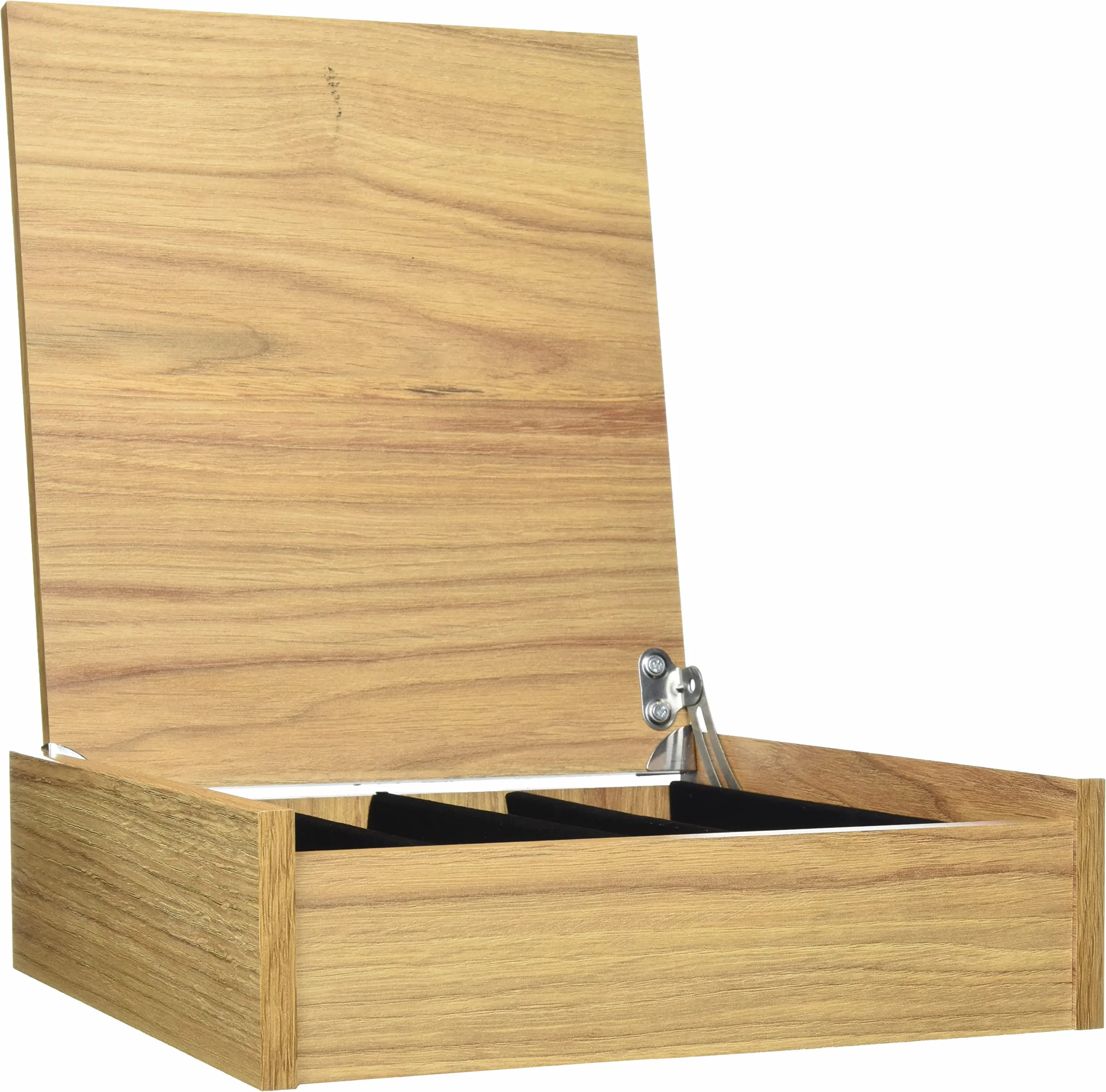 Albert de Thiers - Soporte para cubiertos con 4 compartimentos - Set doméstico para hasta 48 piezas - Efecto roble claro, 27,5 x 26 x 7 cm, 490326