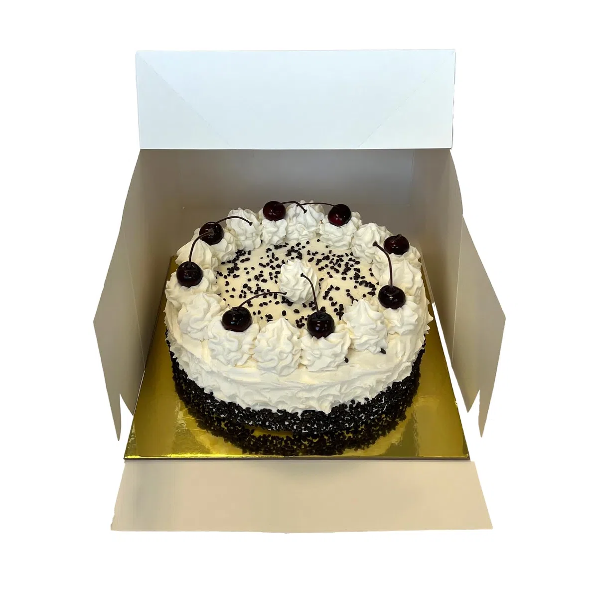 3 cajas para tartas con 3 tablas cuadradas a juego, dorado y plateado, cartón blanco con base para tartas, recipientes desechables, 25 x 25 x 15 cm