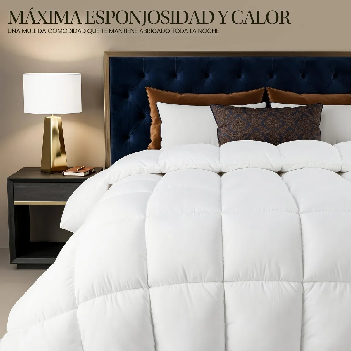 Utopia Bedding Edredón de Fibra 135 x 200 cm, Fibra Hueca siliconada, 940 gramo - (Blanco, Cama 80-135 x 200 cm)