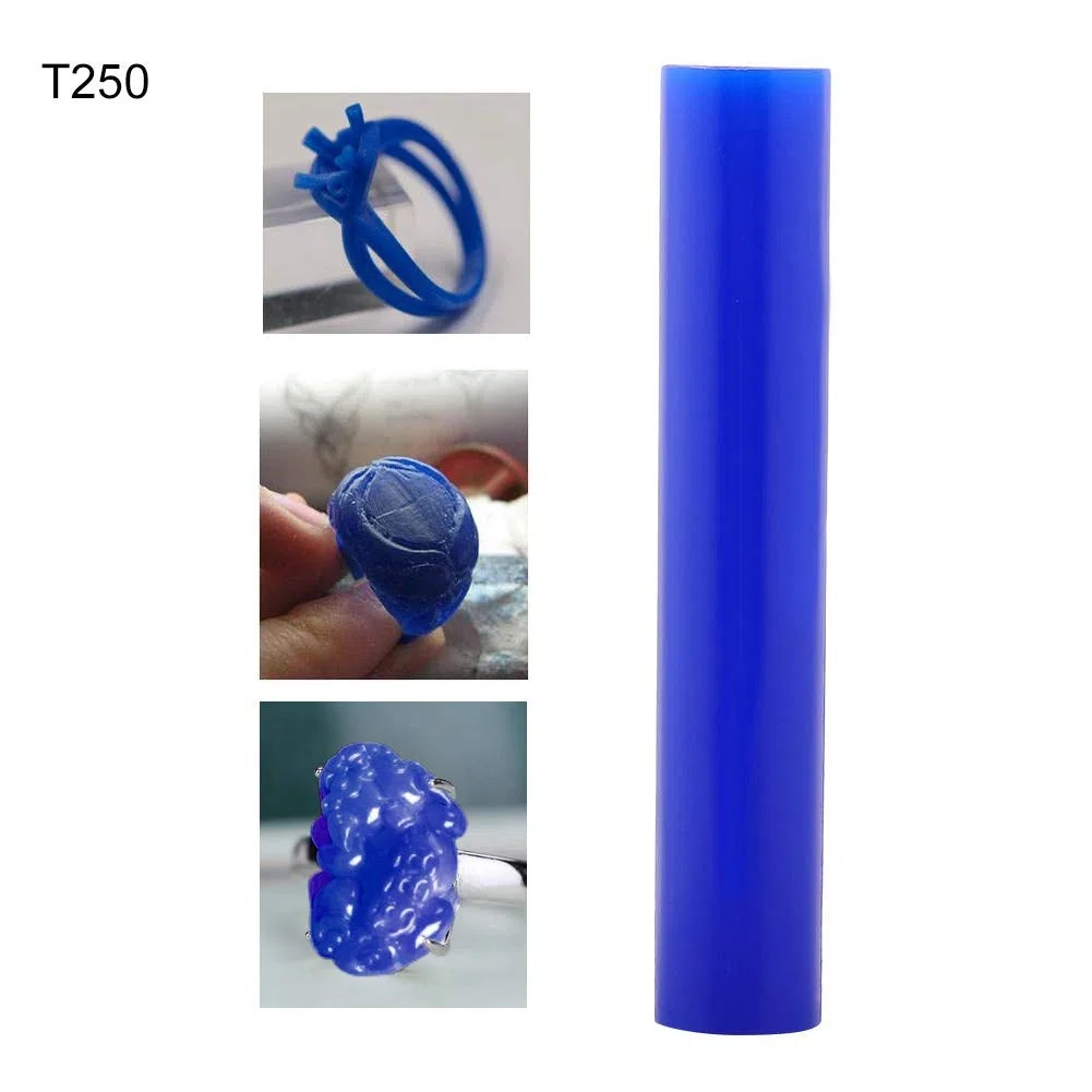 Talla del tubo del anillo de cera para hacer los anillos Molde de joyería de inyección de tubos de escultura tallada, Talla de fundición de cera para DIY Fabricación de anillos artesanales(T250)