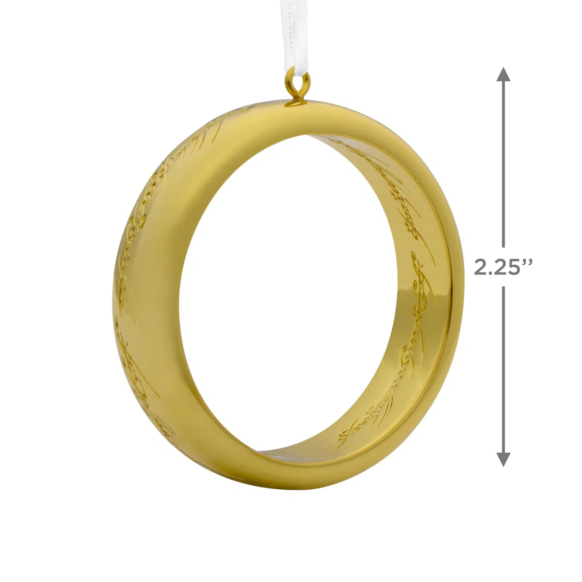 Hallmark El Señor de los Anillos Anillo Adorno de Navidad, Metal Premium