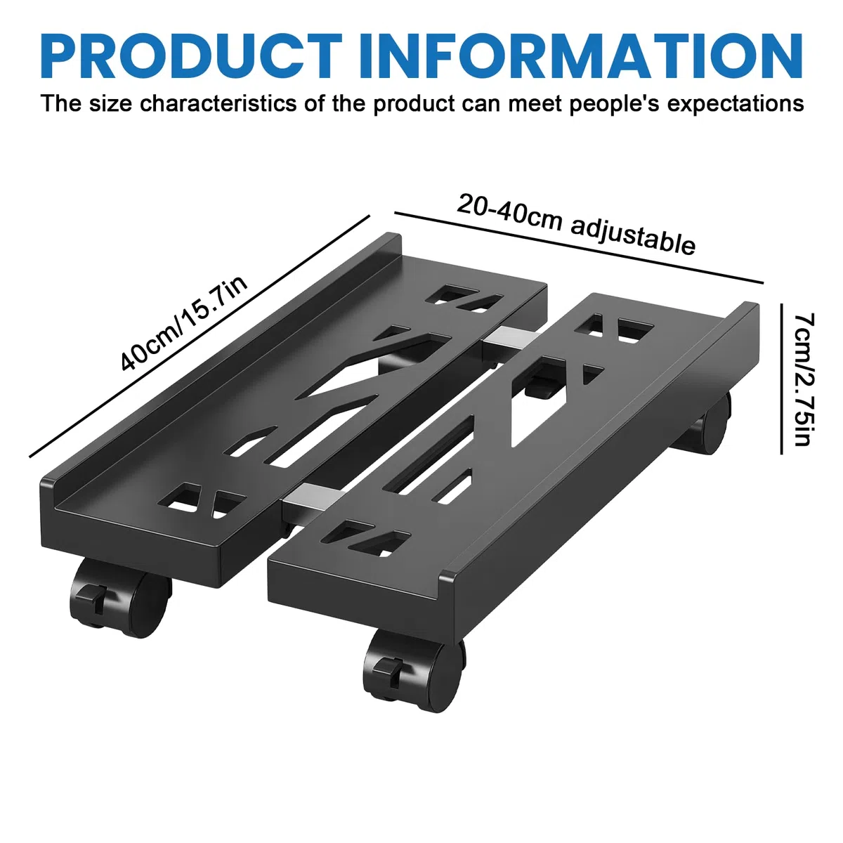 Soporte para ordenador de oficina, torre de PC con escritorio, carrito de soporte para PC, universal