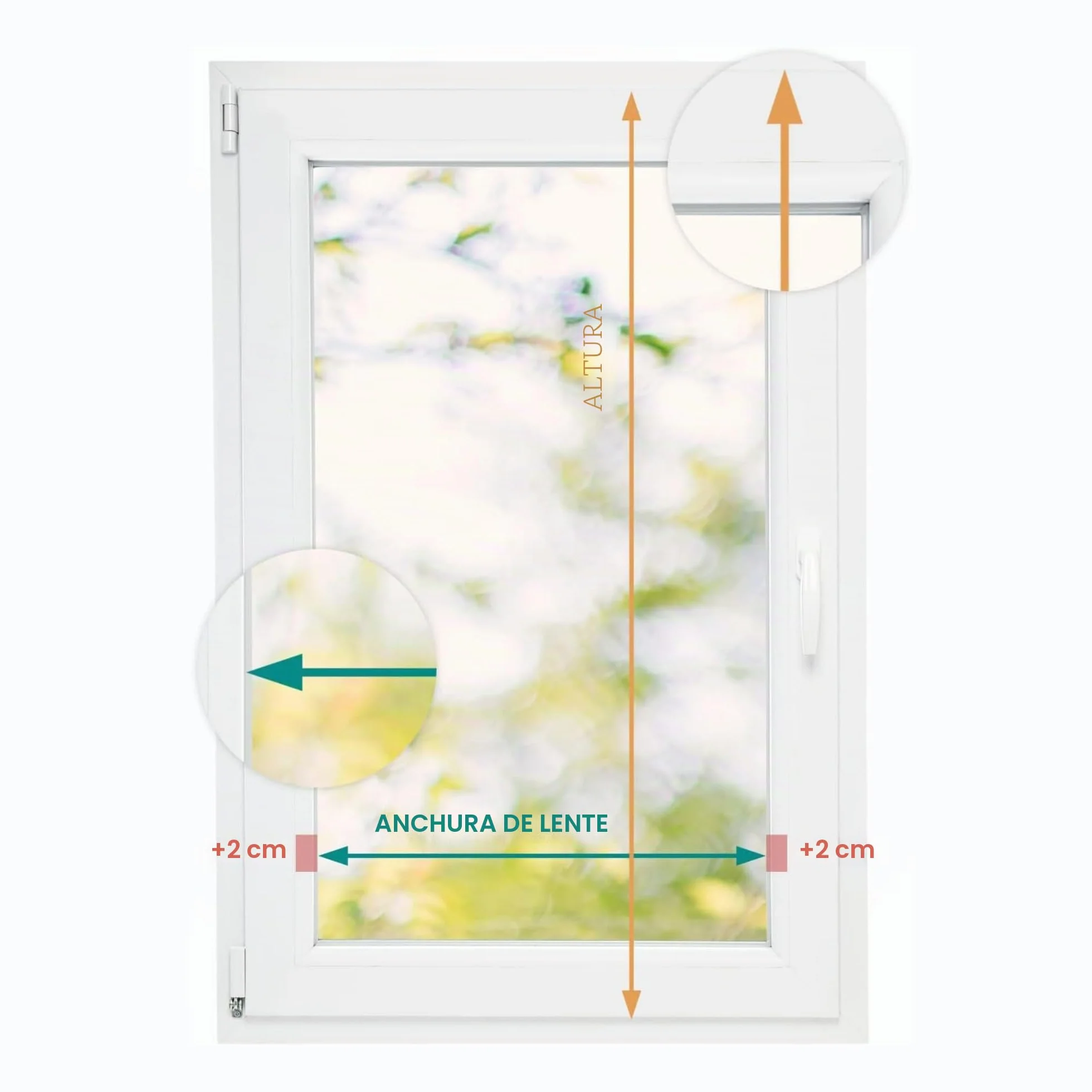 Estika Estor Enrollable sin taladrar - 55 cm x 120 cm - Blanco - instalación con Abrazaderas, Estor para Ventanas de Interior, mampara de privacidad para Ventanas y Puertas de balcón