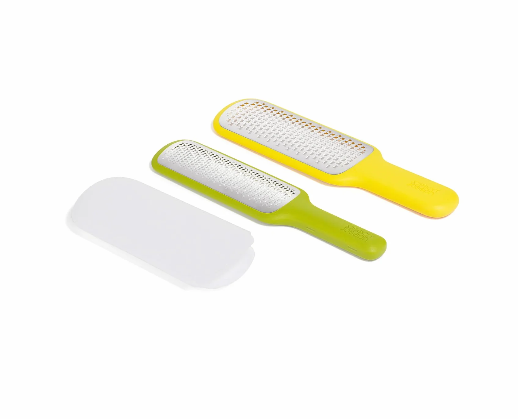 Joseph Joseph Nest Set de 2 Ralladores de Mano de Acero Inoxidable, Cuchilla Fina y Gruesa, Apilables, Ahorro de Espacio