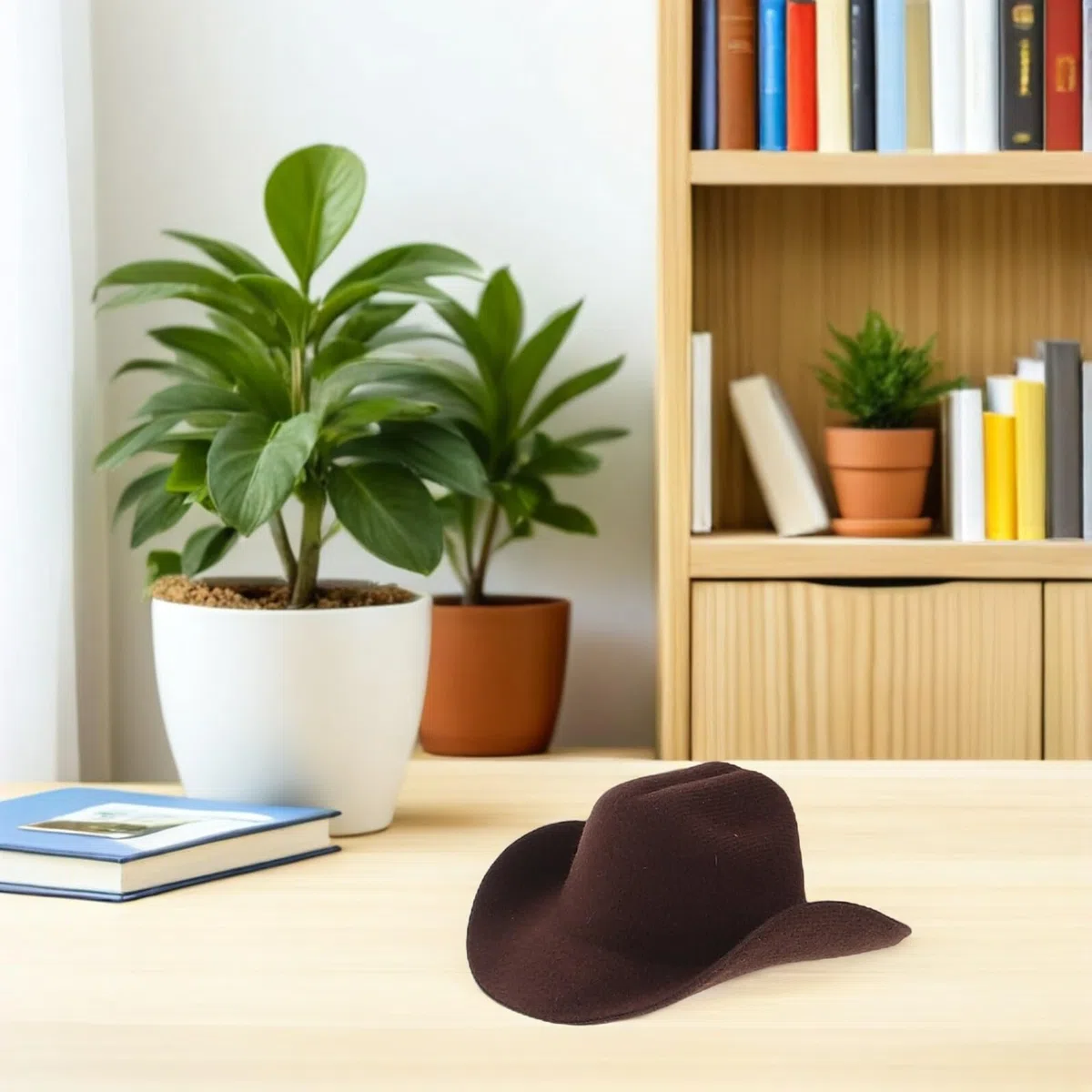 Holibanna Mini Sombreros De Vaquera para MuñEcas 8 Piezas En Eva Sombreros De Fiesta Y Accesorios para DecoracióN De Fiestas TemáTicas del Oeste Y Casas De Juegos