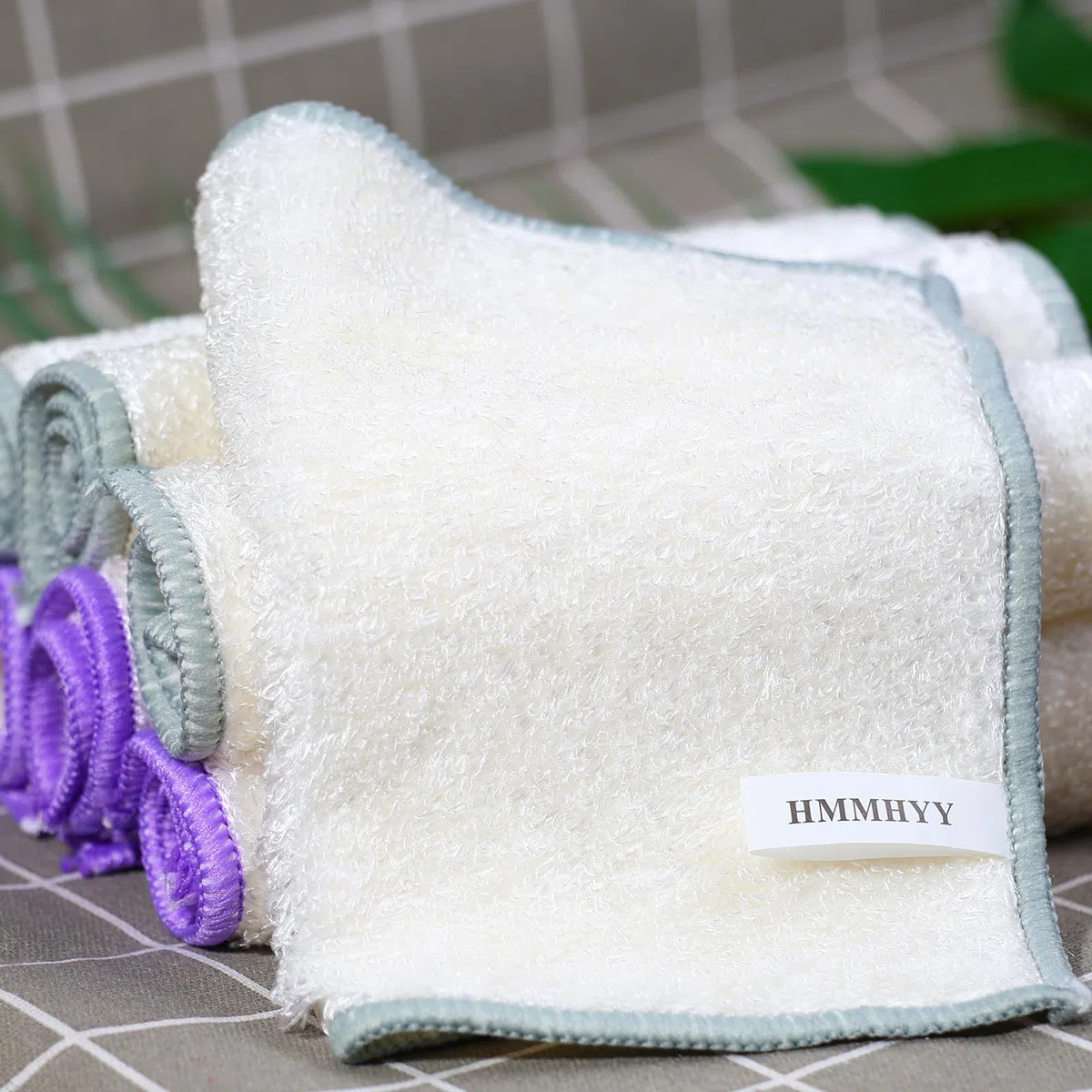 Juego de 8 paños de bambú absorbentes, paños de bambú para limpieza, reutilizables, 18 x 23 cm, para cocina, baño, vidrio y hogar