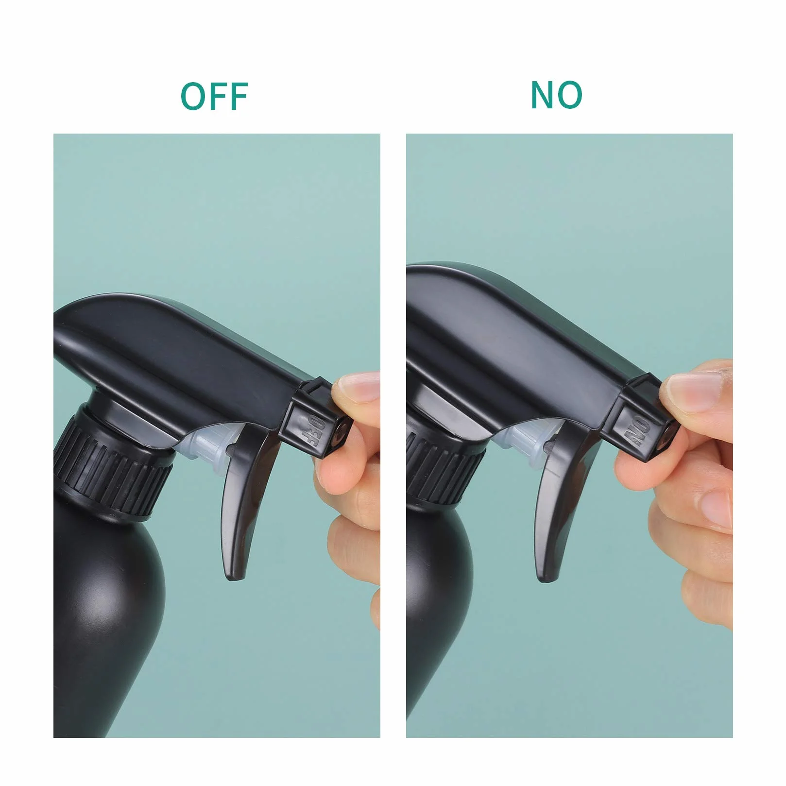 3PCS Botella de Spray Vacías de Plástico de 500 ml, Pulverizador Agua de limpieza, Bote Spray Pulverizador, Vaporizador de Agua para Plantas, Limpieza, Cocina - Negro