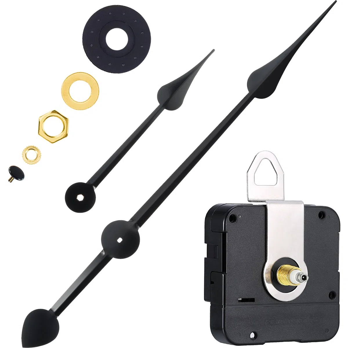 Hicarer Mecanismo de Movimiento de Reloj de Alto par con manecillas Grandes de 270 mm (Longitud del Eje: 20 mm)