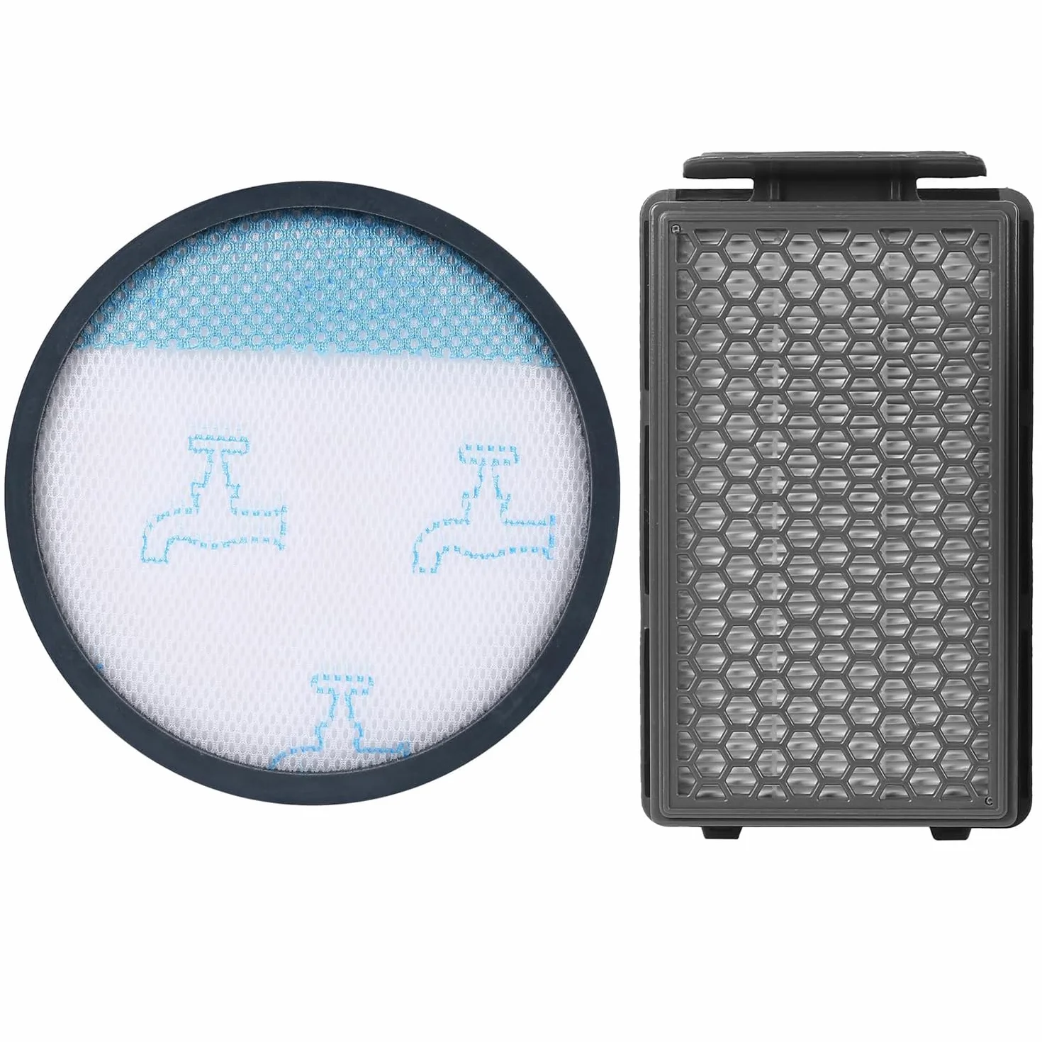 juego de 2 filtros de repuesto compatibles con la aspiradora Rowenta Compact Power XXL RO4811EA RO4823EA RO4825EA RO4853EA RO4855EA RO4859EA RO4871EA RO4881EA, sustituye las piezas ZR780000