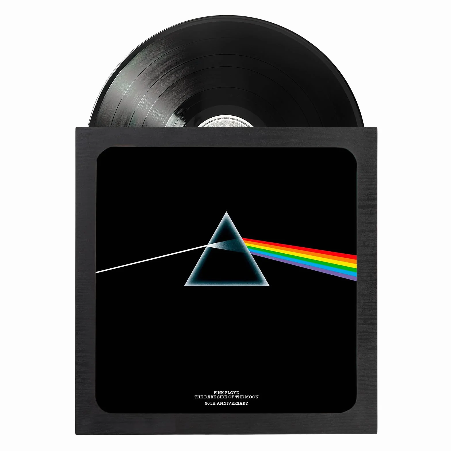 Grupo Erik Marco vinilo plata Premium - Marco madera para disco LP 12" con Anclaje y Cristal 35.5 x 38 cm