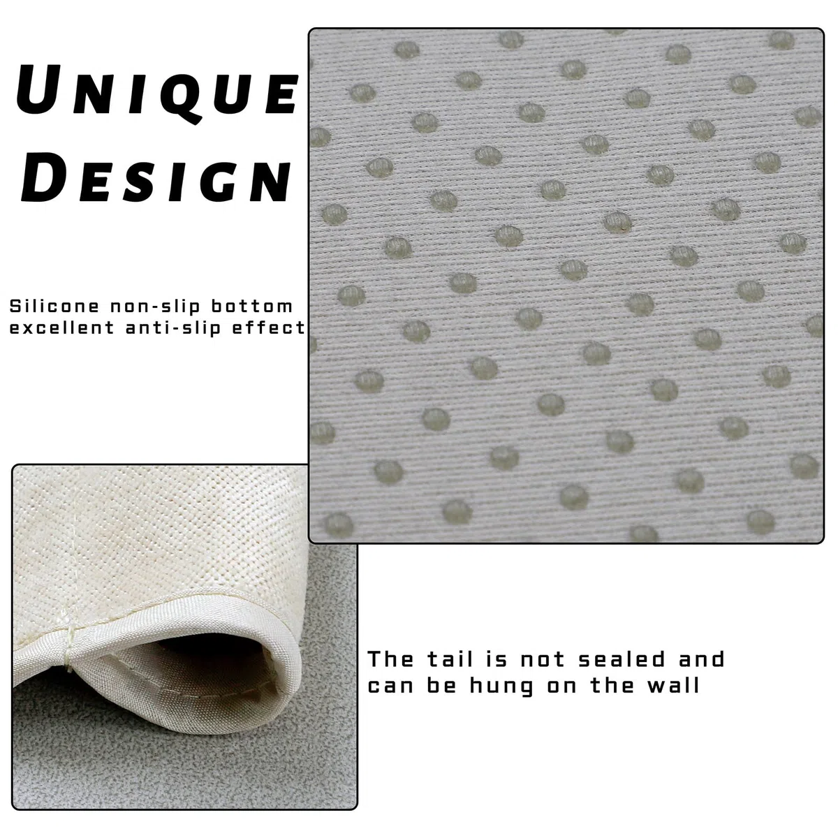 N\B NB NB Organizador para reposabrazos de sofá, organizador de mesita de noche con 5 bolsillos, soporte antideslizante para control remoto de sofá, accesorios para sillón (35 x 12.4 pulgadas, beige)