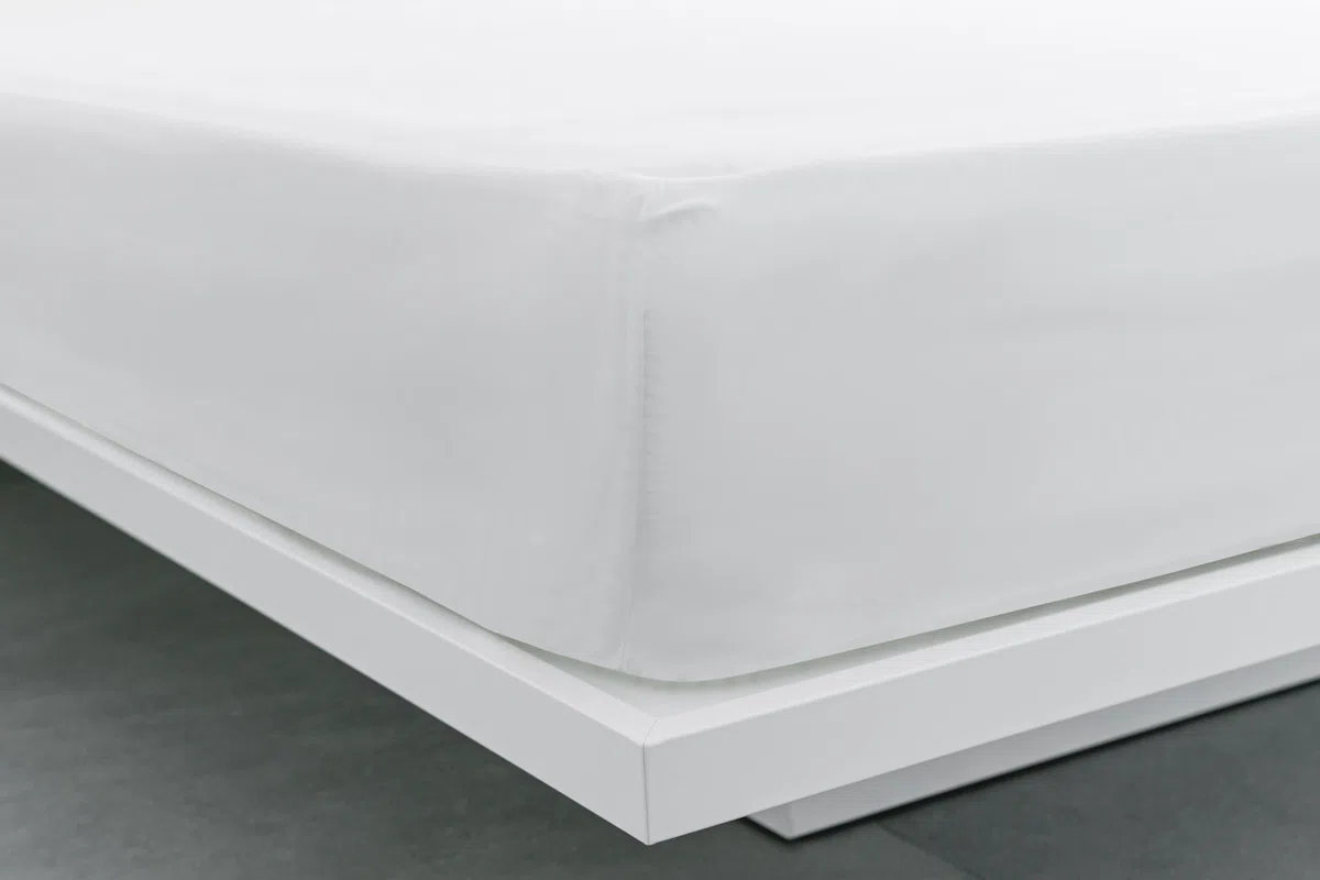 Sábanas Bajeras - Sábana Bajera 135x190 cm Ajustable - Sábana Bajera 100% Algodón - Calidad 144 Hilos - Cama 135x190/200 - Sábanas Suaves y Resistentes - Blanco