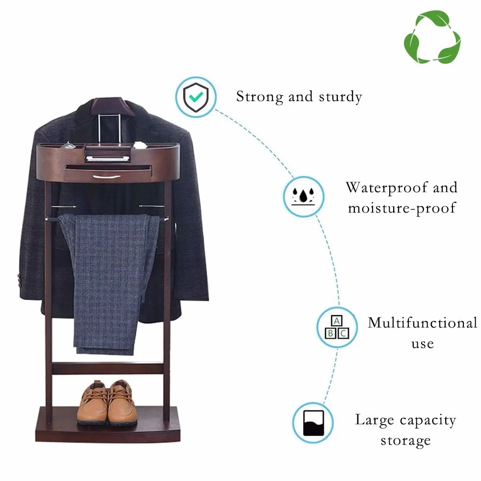 RajoNN Perchero de pie para Ropa, Perchero de pie para Ropa con Base Resistente para Hombres y Mujeres