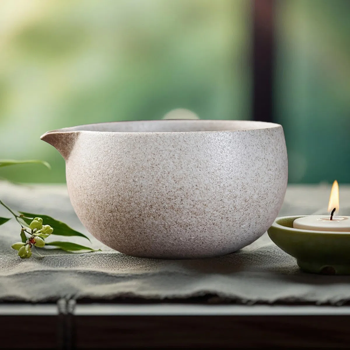 rockible Cuenco de Cerámica para Matcha, Cuenco para Mezclar Matcha de, Taza de Té Verde Hecha a Mano para, Bebida para Principiantes, El M, estilo c, tal como se describe