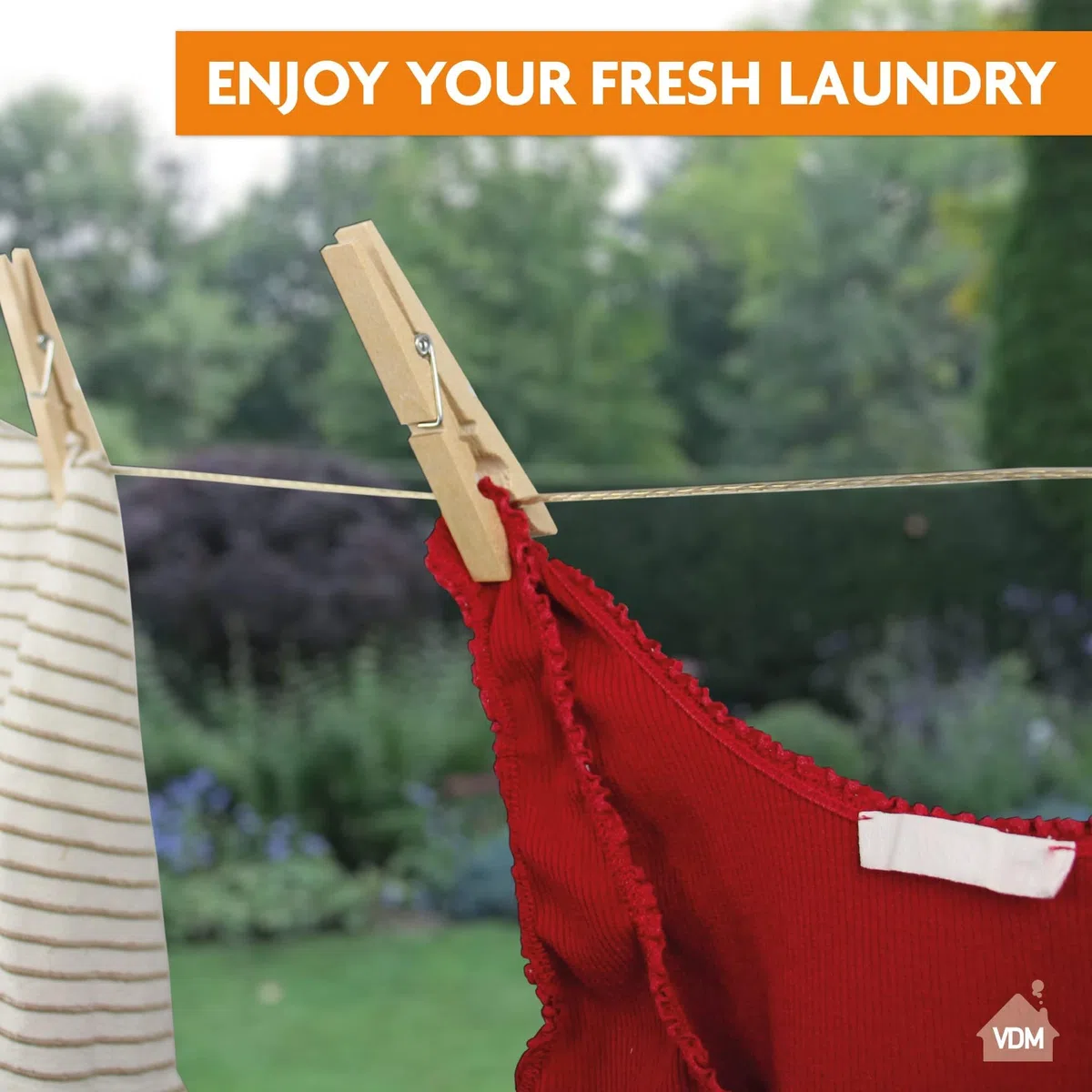 Tendedero 50 Metros con Alma de Acero - Hecho EN Holanda - Resistente a la Intemperie y Extra Largo - tendedero Antideslizante para casa y Camping - Extra Fuerte LaundrySpecialist