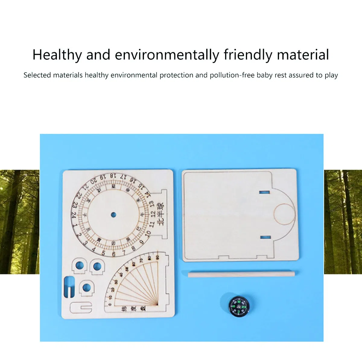 Modelos de reloj solar de madera, adornos de escritorio, relojes de sol, modelos científicos para entusiastas de la geografía y la ciencia
