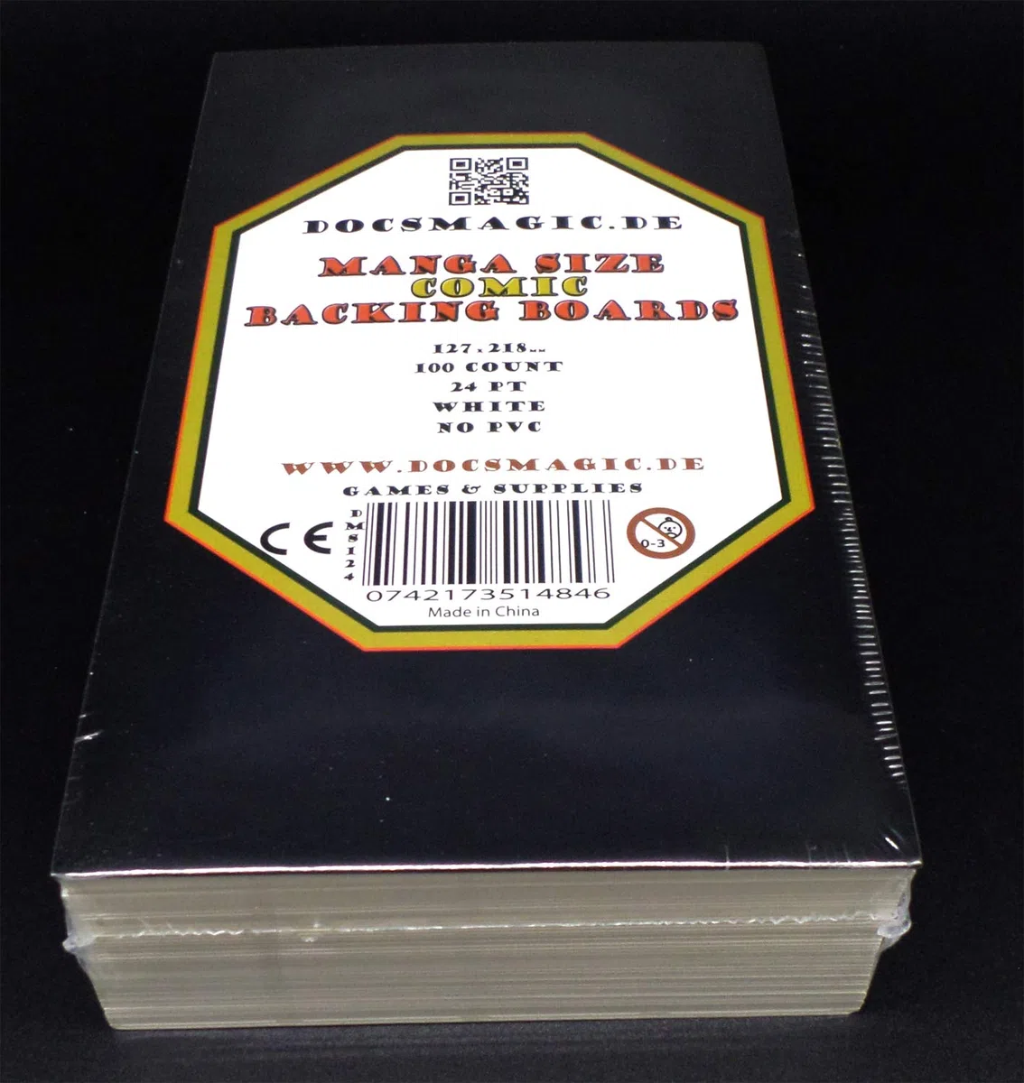 docsmagic.de 100 Manga Size Comic Backing Boards - 127 x 218 mm - 24pt White - Tapas Traseras - Blanco