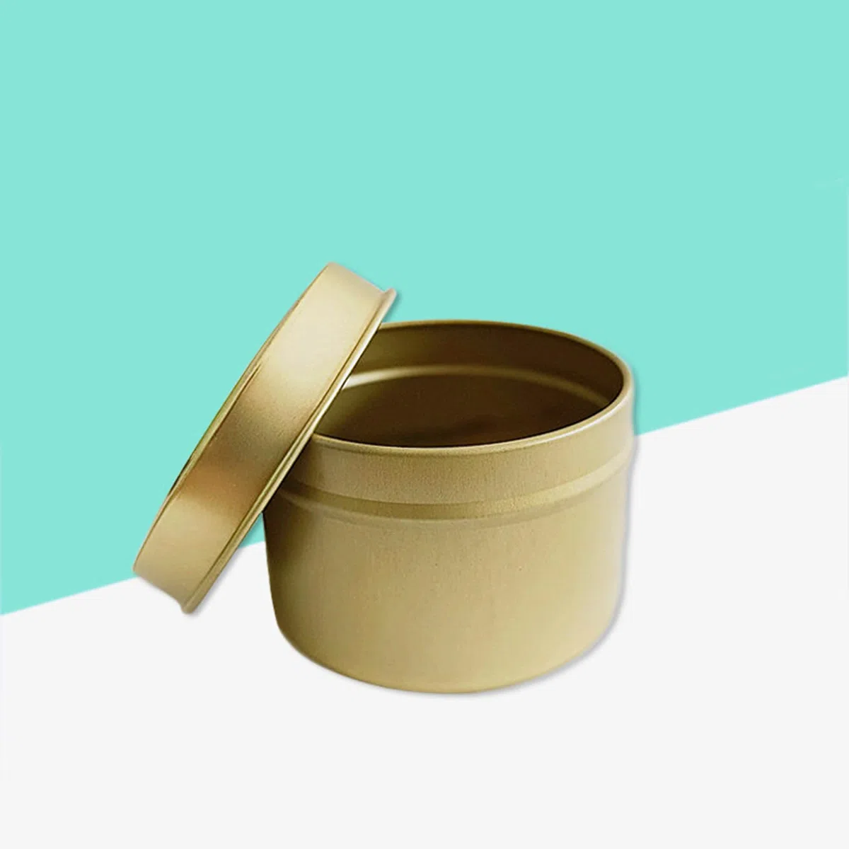 24 Latas para Hacer Velas, 120 ml, Tarros Dorados de Velas de Metal con Tapa, Recipientes Vacíos para Manualidades, Joyas, Cosméticos