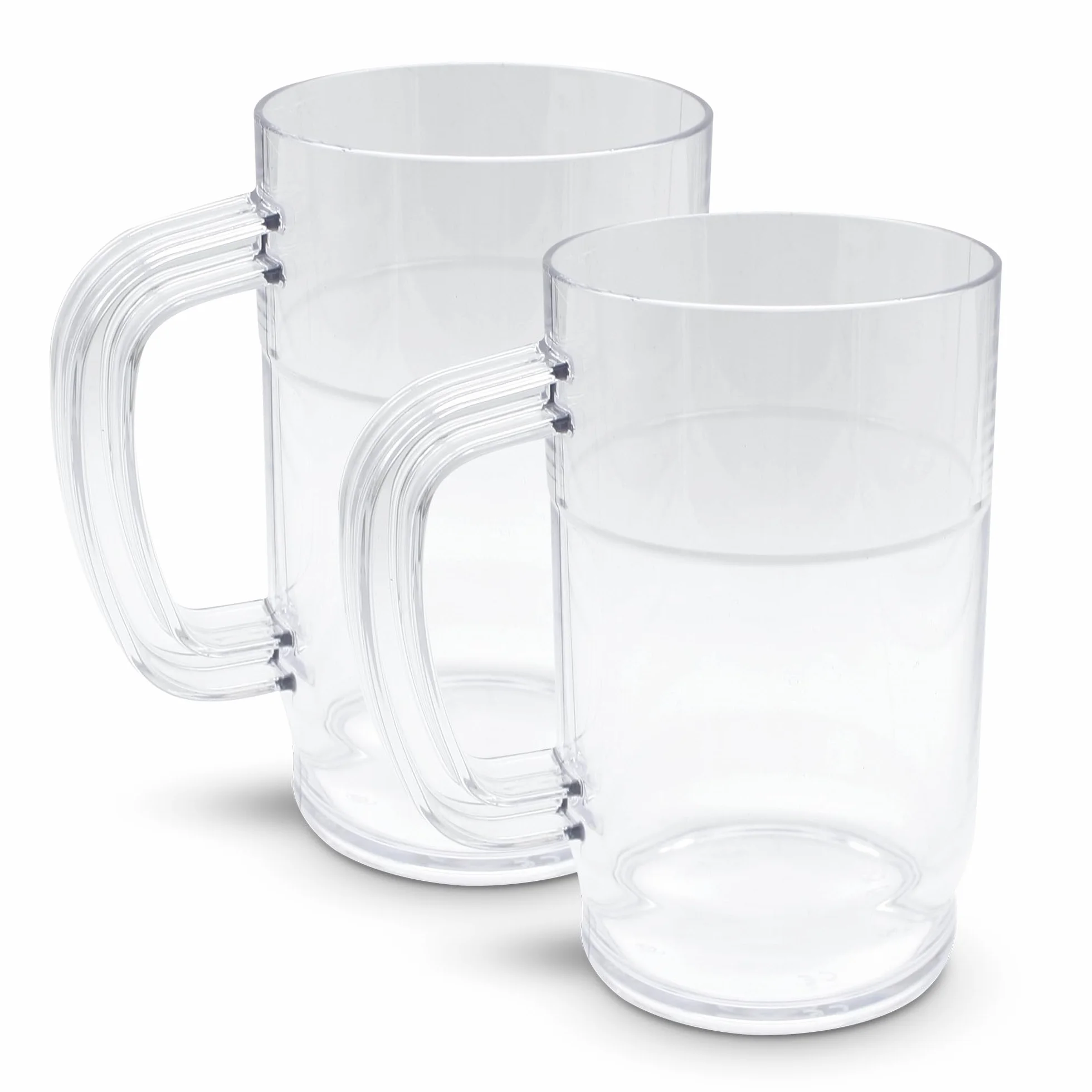 DOJA Barcelona | Jarra de Cerveza de Plástico | 50 cl | Pack 2 | Jarras de Policarbonato | Vasos de Cerveza Reutilizables | Para Cerveza Artesanal