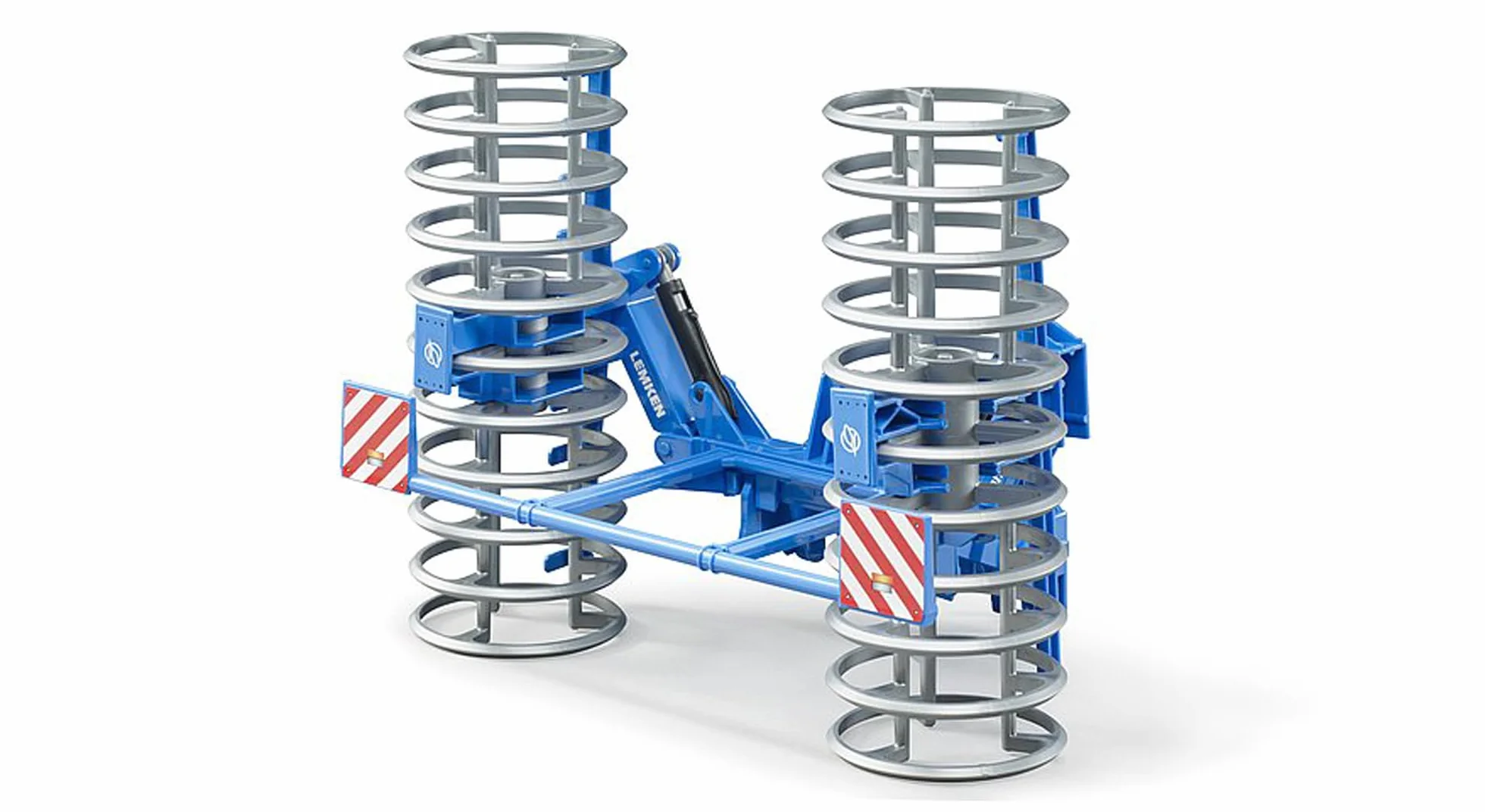 bruder 02222 - LEMKEN Frontpacker Vario Pack K, remolque de tractor, granja, agricultura