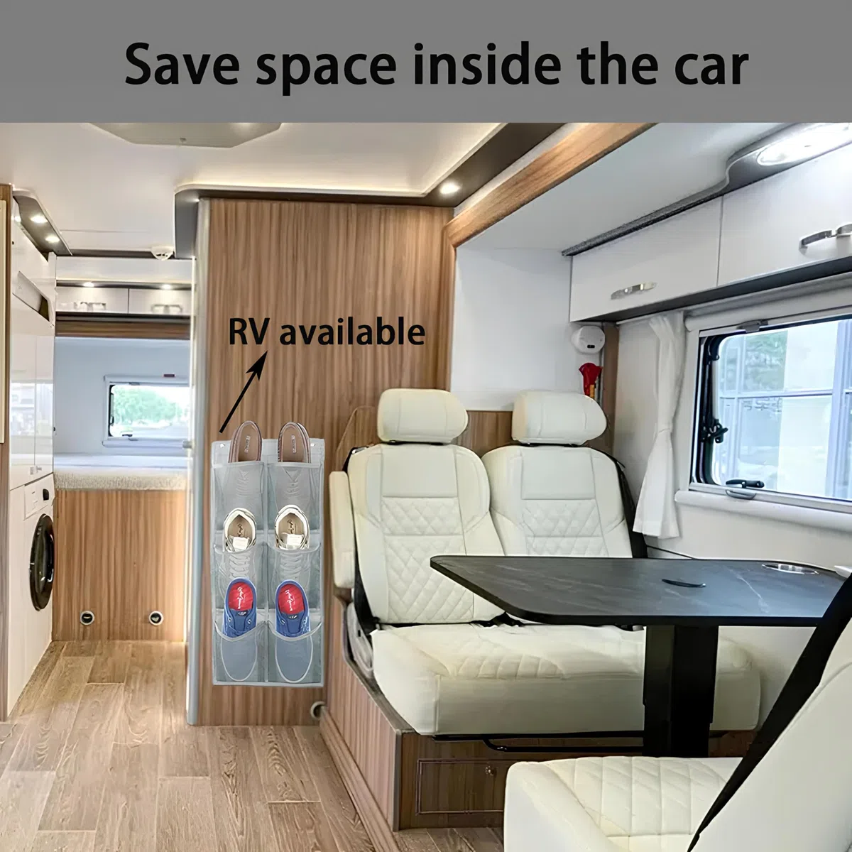 2 Piezas Zapatero de Puerta, Organizador de Almacenamiento de Zapatos de Con Gancho, Zapatero Colgante Puerta, Organizador de Zapatos para Puerta, 6 Bolsillos para Dormitorio, Sala De Estar, Baño