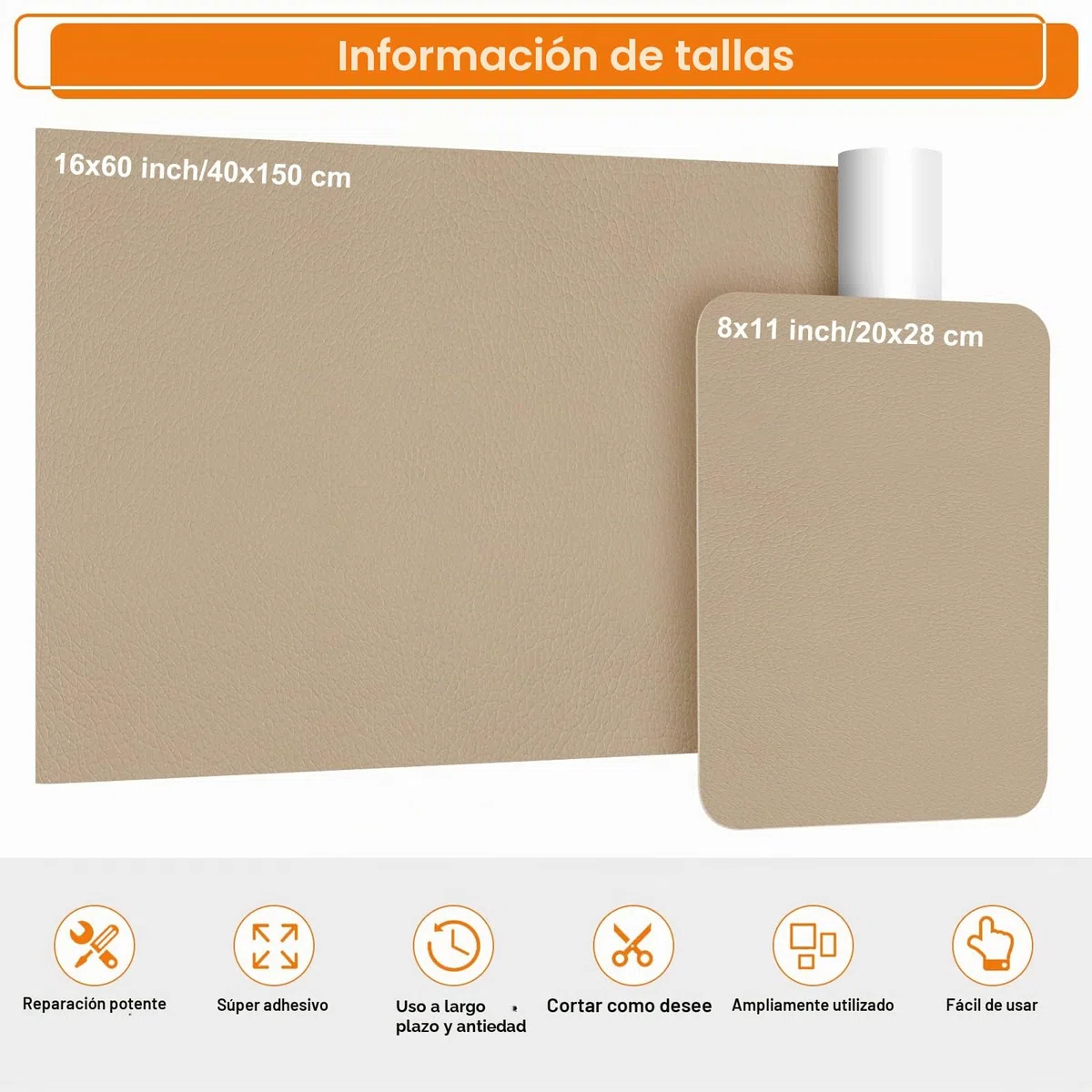 Cuero Adhesivo para Tapizar Negro, 43x200cm Parche Cuero Adhesivo, Polipiel Adhesiva para Tapizar, Parches de Reparacion Autoadhesivo para Asiento de Coche, Silla, Sofá, Barco