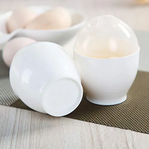 Mini Hueveras de Vapor para Horno Un Microondas, Huevera Sodo Desayuno Conveniente y Nutritivo, 2 Piezas