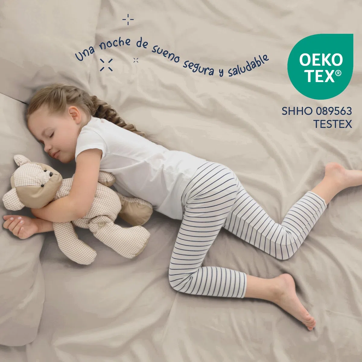 Dreamzie Sabanas 160x200 cm - Juego de Sabanas 4 Piezas - Poliéster Microfibra Cepillada - Sabana Bajera, Sabana Encimera Cama y 2 Fundas de Almohada (Sabanas Cama 160, Beige)