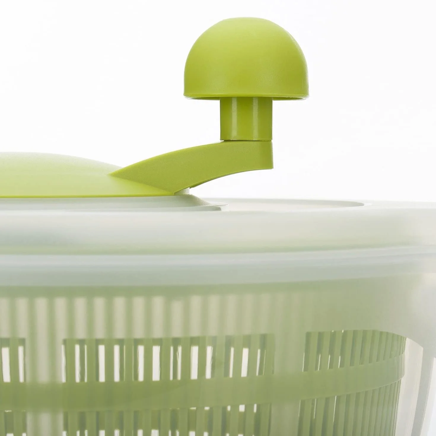 Westmark Ensaladera, Capacidad: 5 litros, ø 26 cm, Plástico, Sin BPA, Fortuna, Color: transparente/verde,243222E1