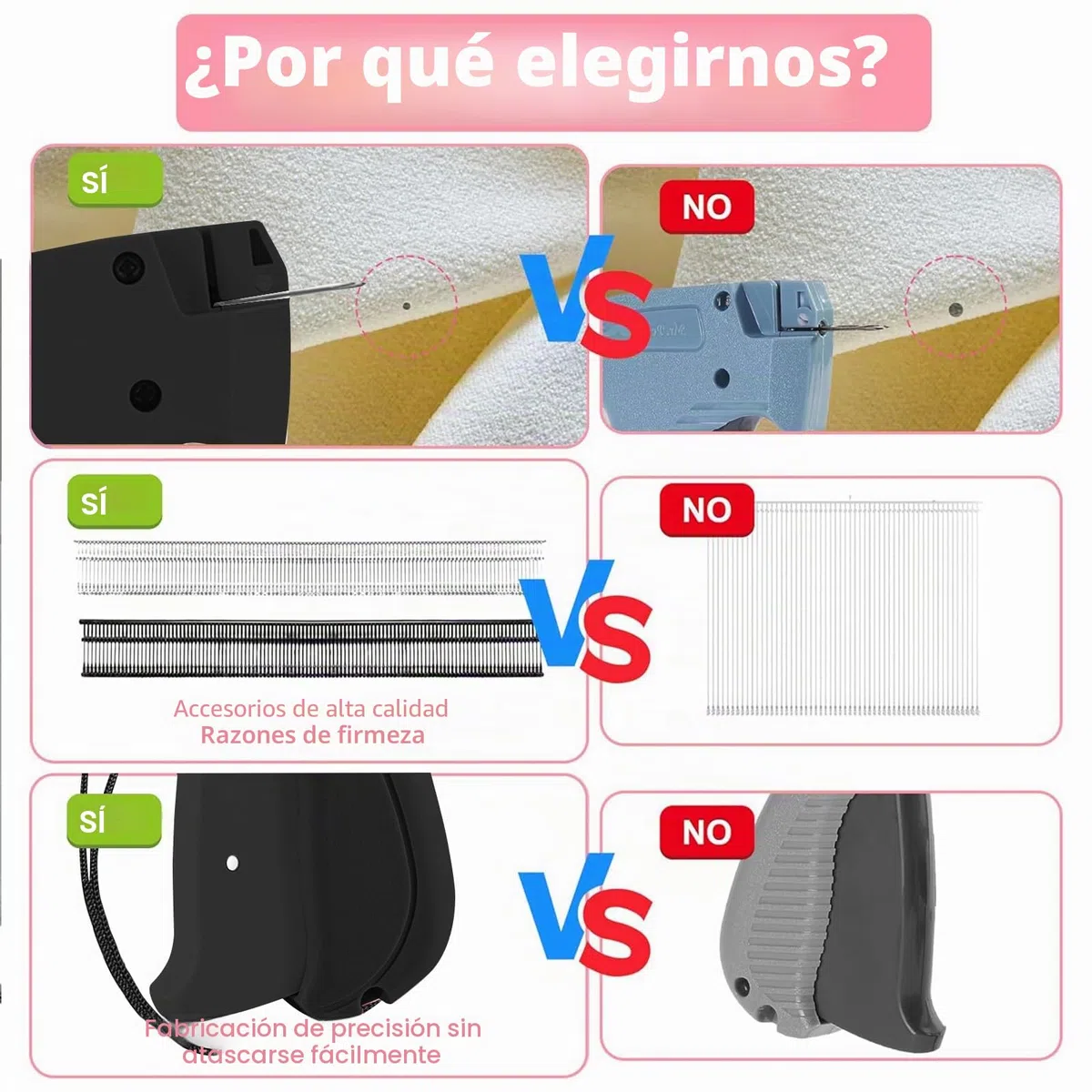 Pistola de coser a mano Mini – Máquina de coser portátil con 5 agujas + 1000 pinzas, reparación de rayos para ropa y cortinas, kit de costura de viaje para reparaciones textiles, negro