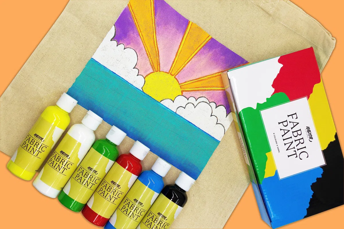 Pintura para Tela y Ropa Calidad Profesional Nazca - 6 Colores x 100ml - Set de Pintura Acrílica Textil Permanente con Gran Capacidad de Cobertura Ideal para toda clase de Tejidos, Camisetas, Bolsas