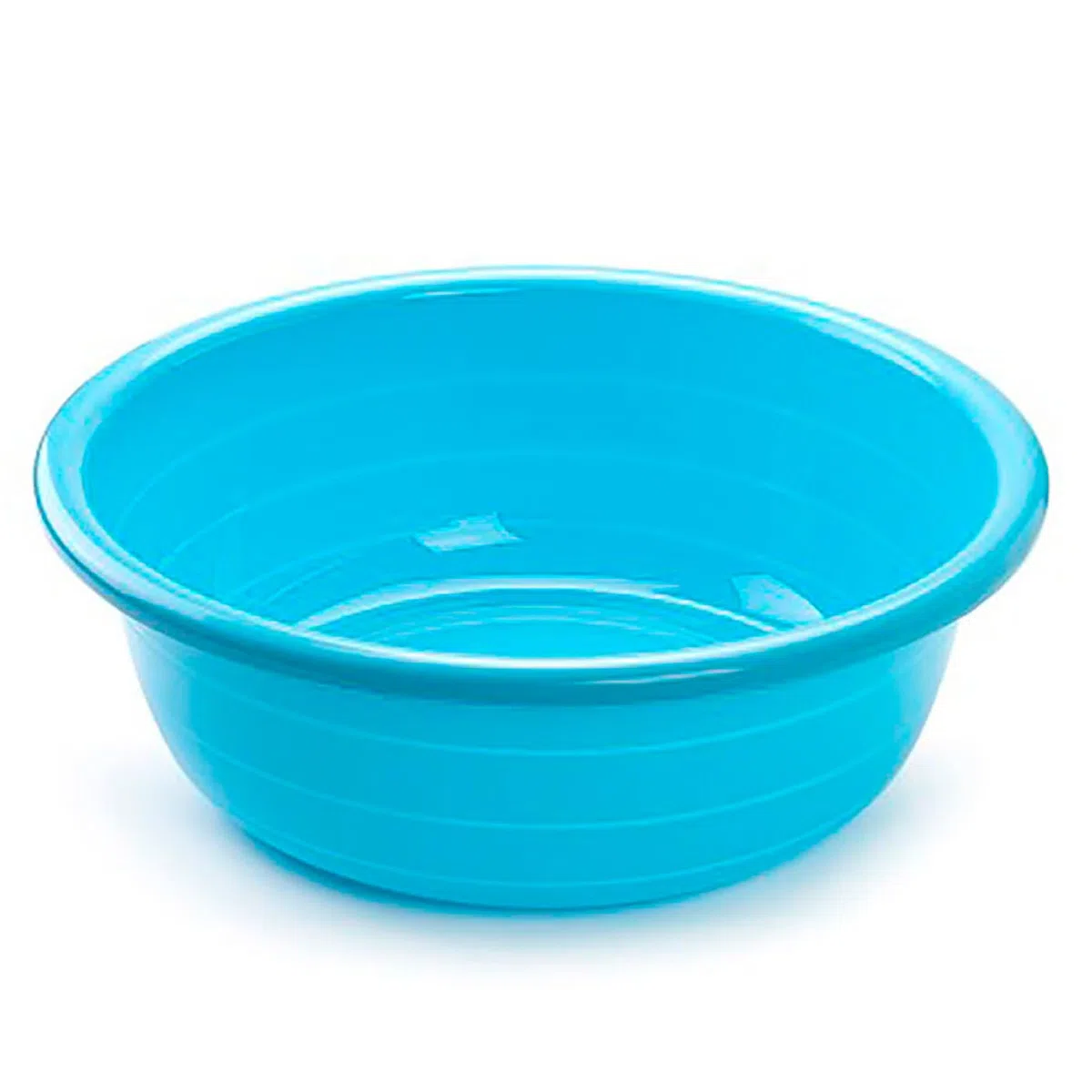 Acan Tradineur - Cubo, Barreño, Tina Multiusos - Fabricado en plástico - Producto y Utensilio de Limpieza - Forma Redonda - Capacidad de 30 litros - Ø 56,5 cm - Color Azul