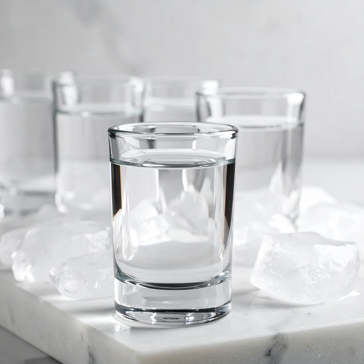 Glasmark KROSNO 1992 Vasos de Chupito con Base Gruesa – Juego de 12 – 60 ml – Transparente – Apto para Lavavajillas