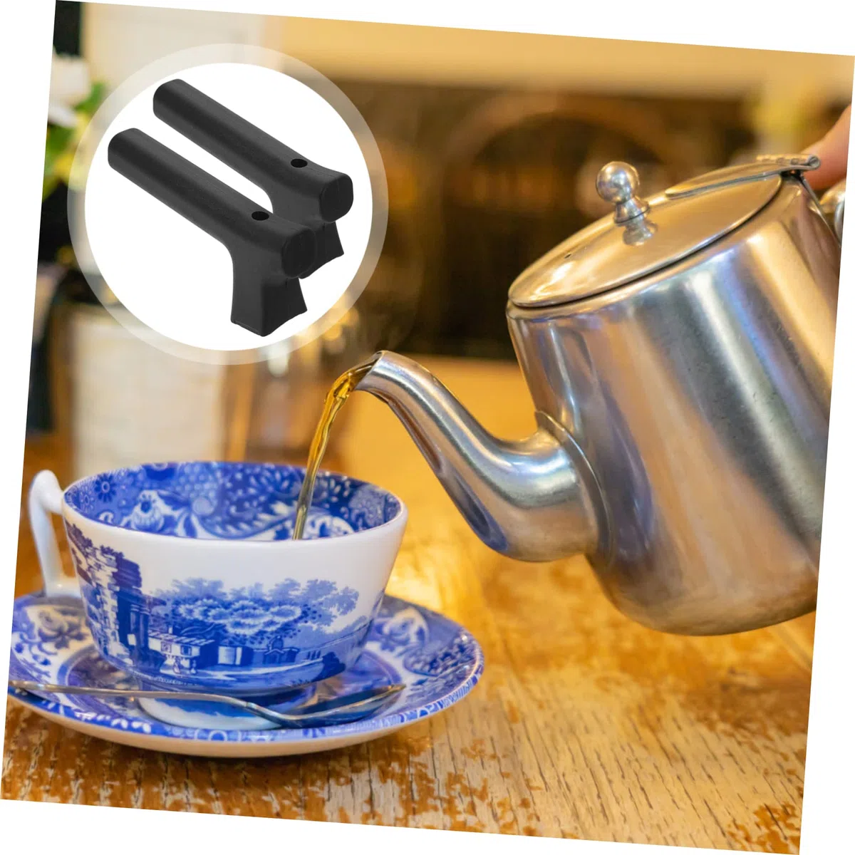 ULTECHNOVO 2 Series Mango De Repuesto Para Tetera Y Cafetera Antiescaldado De Instalar Y Accesorio Práctico Para Utensilios De Piezas*2