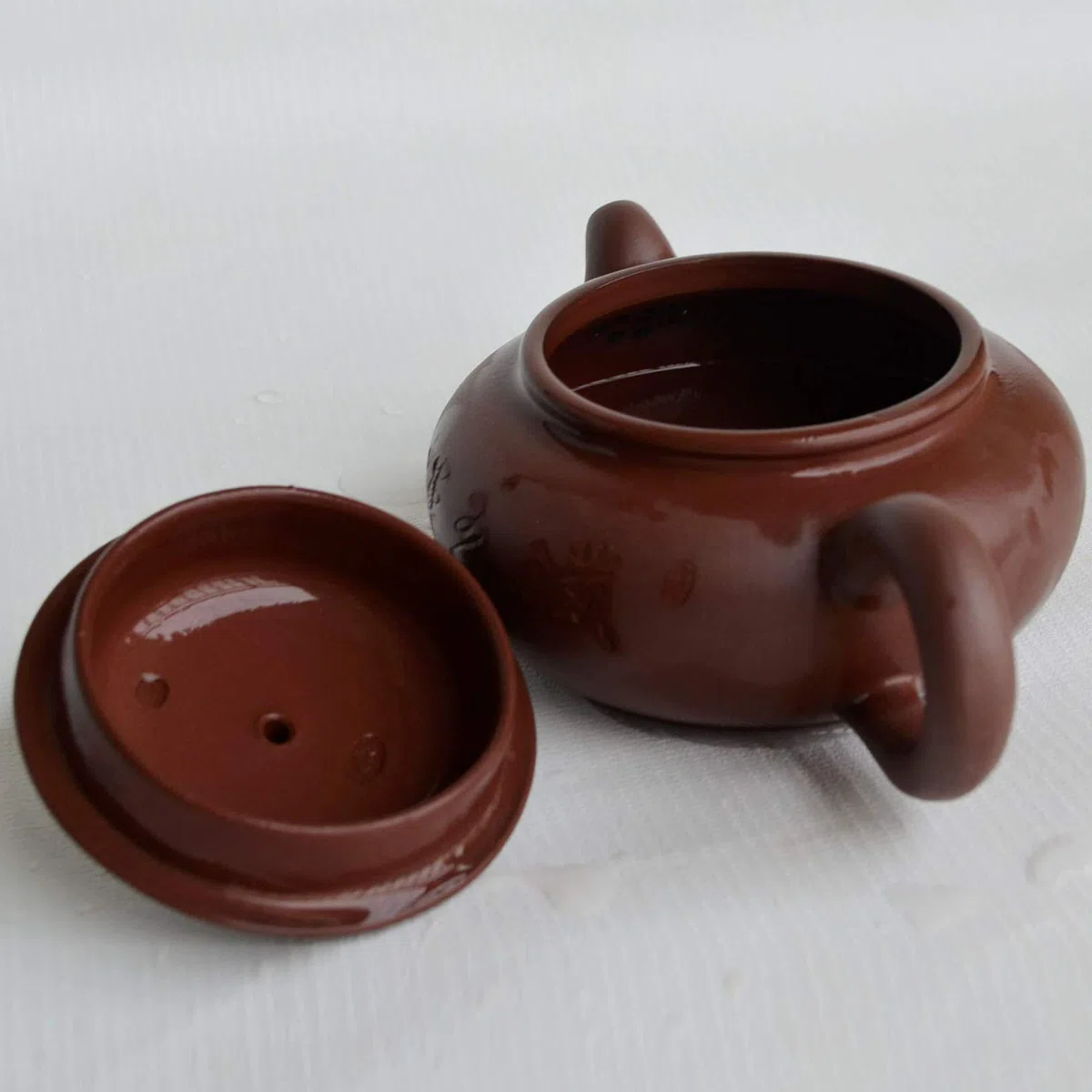 Tetera china de 7 onzas de arcilla Yi Xing Zisha Gongfu Tetera Archaize Fanggu