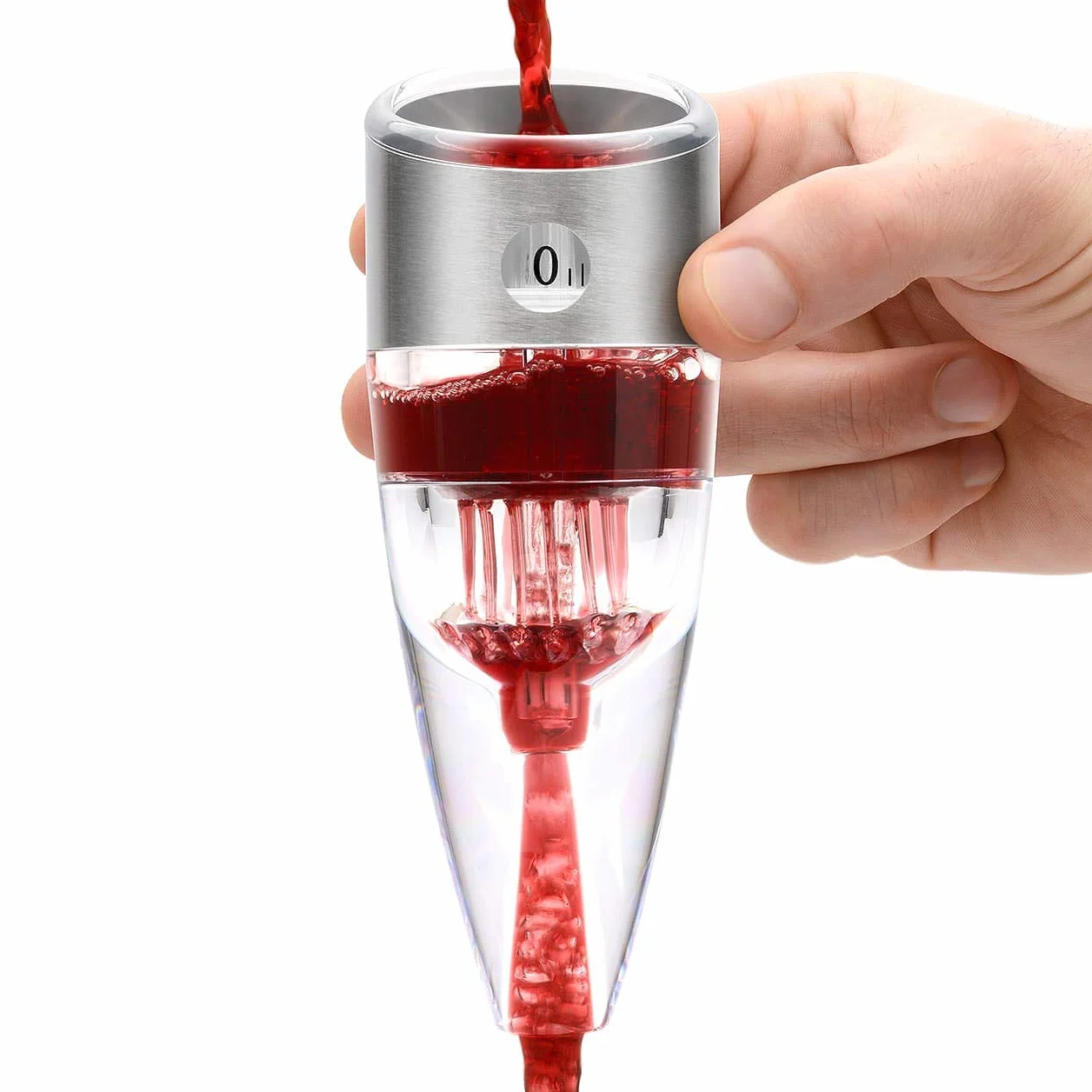 CKB Ltd TWIST El Aireador De Vino - Diseño Acción Triple Con 6 Ajustes de velocidad, Regalo perfecto,Accesorios Esenciales comedor para Vino Tinto Blanco Beber - GARANTÍA DE POR VIDA