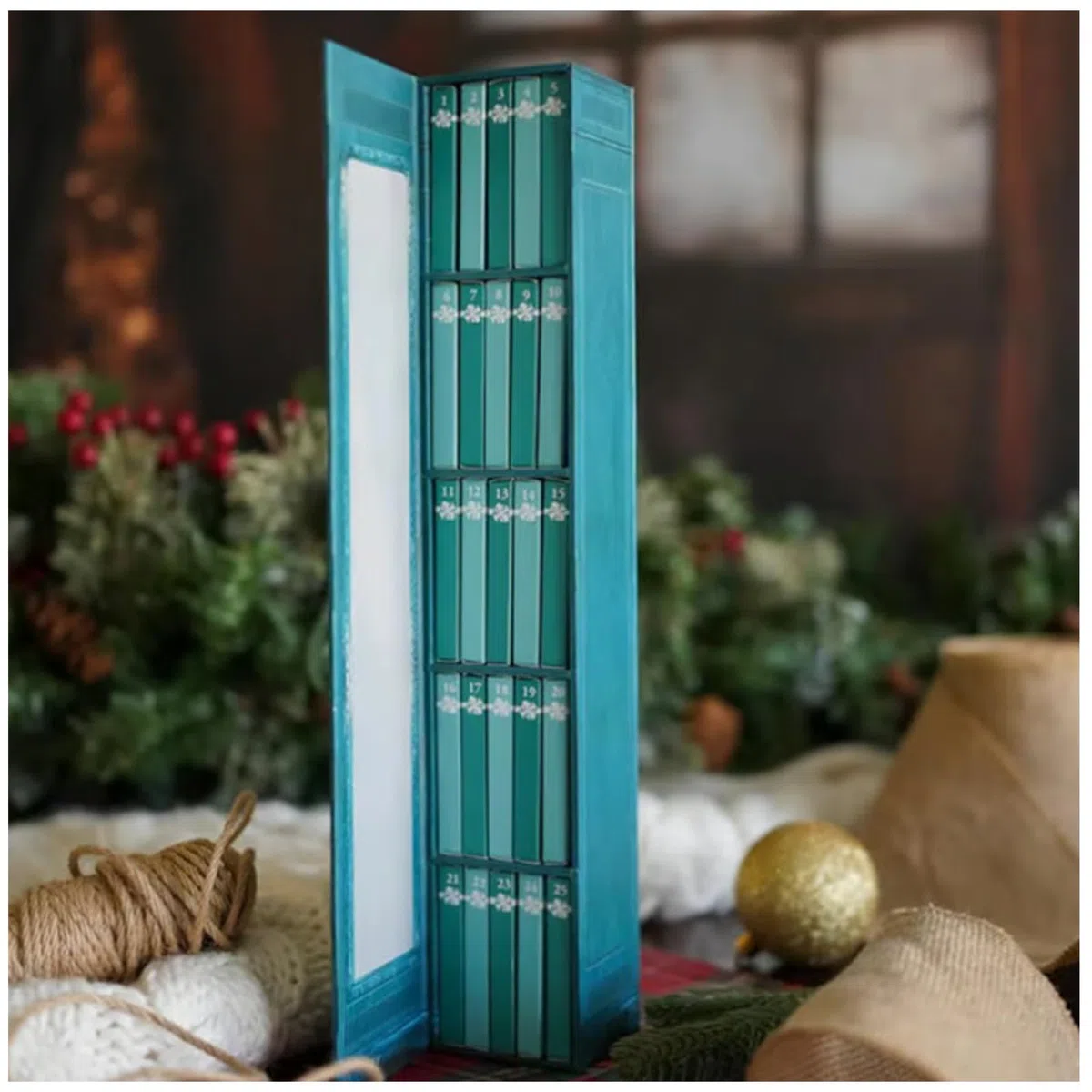 Mini Book Ornament Advent Calendar, Book Lover Advent Calendar 2024, Christmas Book Advent Calendar, 2024 Book Lovers Gifts for Women Christmas Book Advent Calendar for Book Lovers
