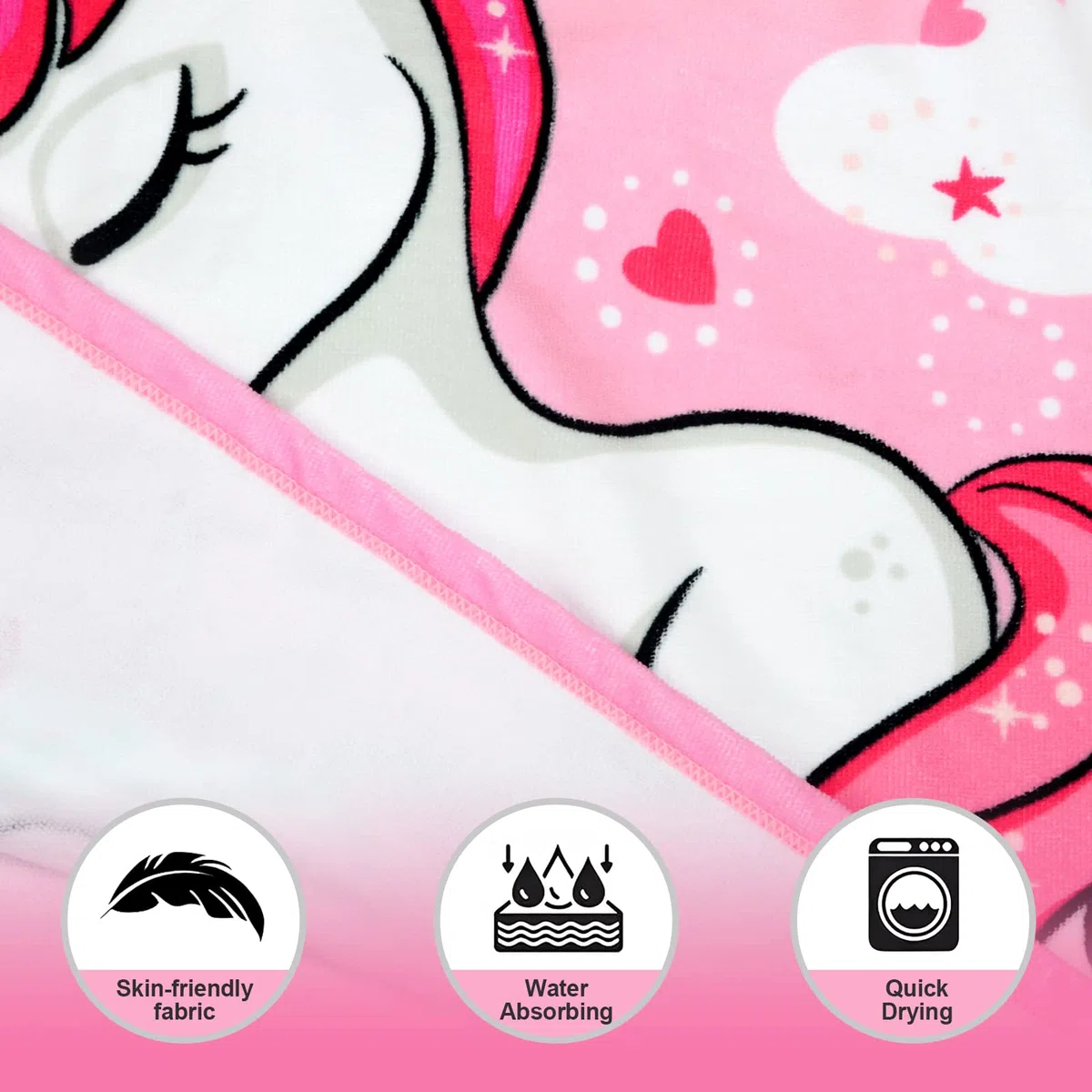 Toalla de Baño con Capucha de Niños, Toalla de Playa de Microfibra Poncho Toalla Ultra Suave y Extra Grande para niñas y niños de 6 a 14 Años