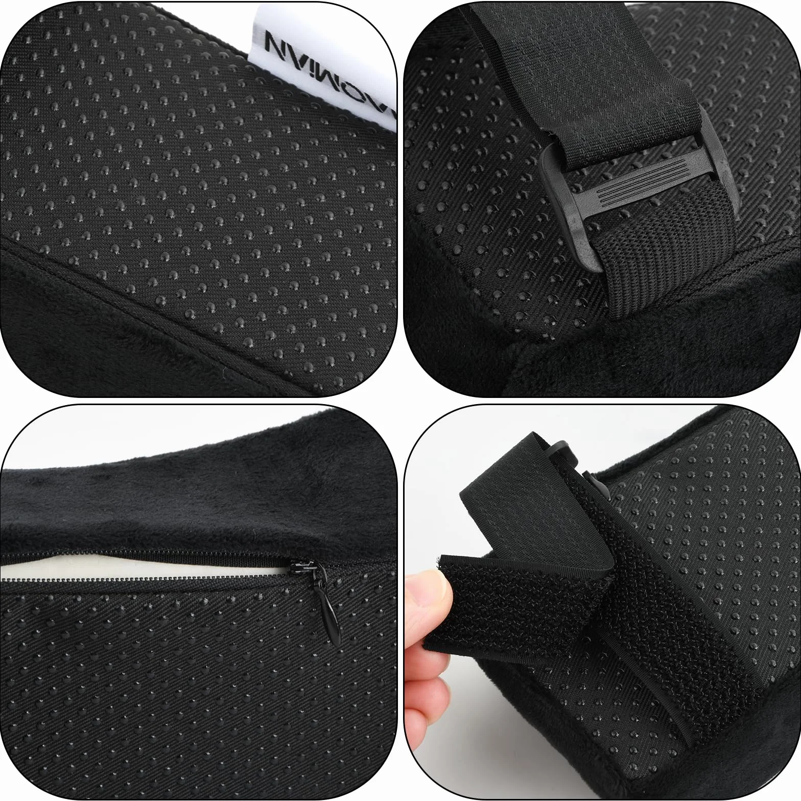 Nivofu Almohadilla para Reposabrazos, Cojín Ergonómico para Silla de Oficina, Escritorio, Juegos y Ruedas - 2 Piezas