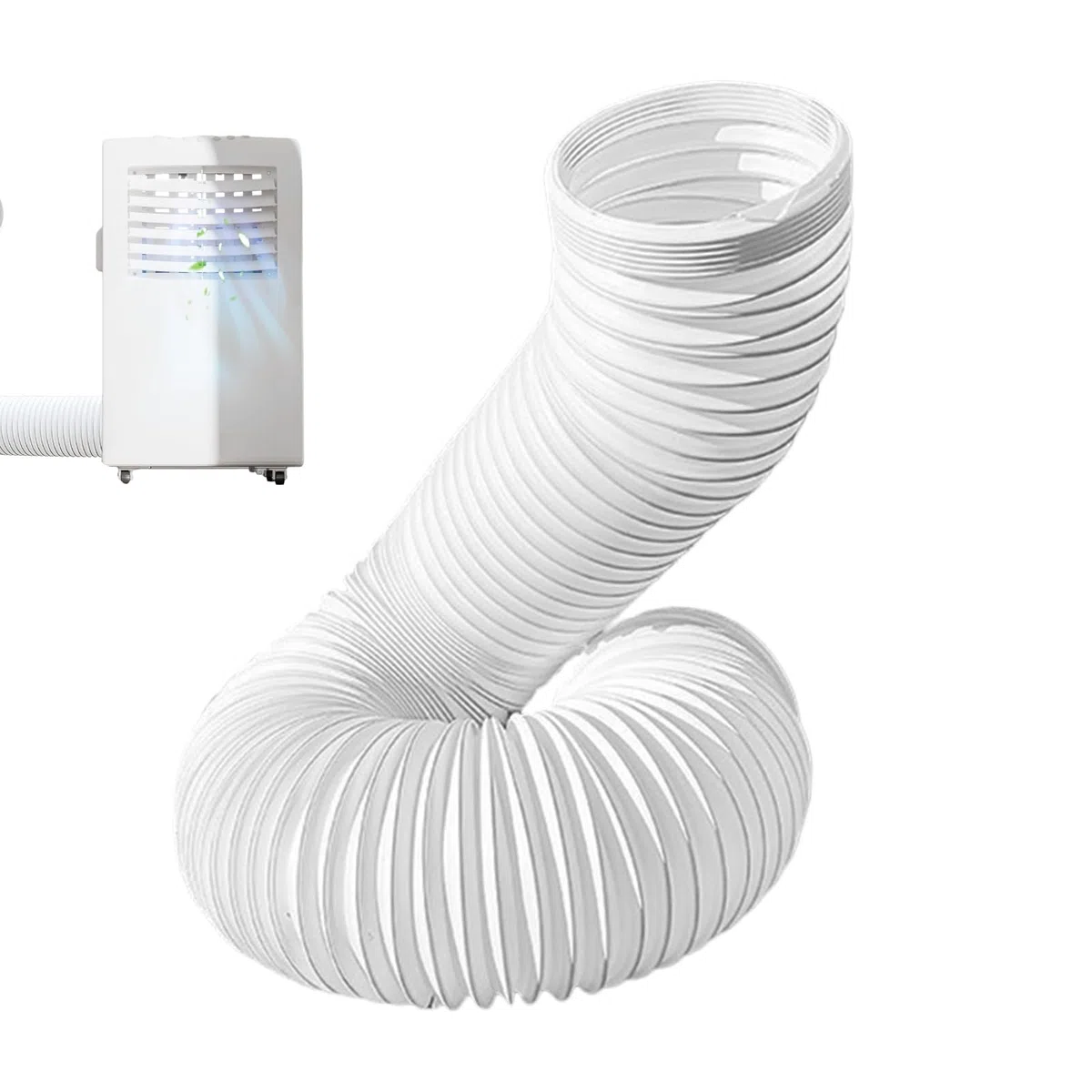 Tubo Aire Acondicionado Portatil, Manguera de Aire Acondicionado con 1,5M de Longitud, 130mm/150mm de Diámetro, Manguera de AC Portátil, para AC/Deshumidificador/Cocina