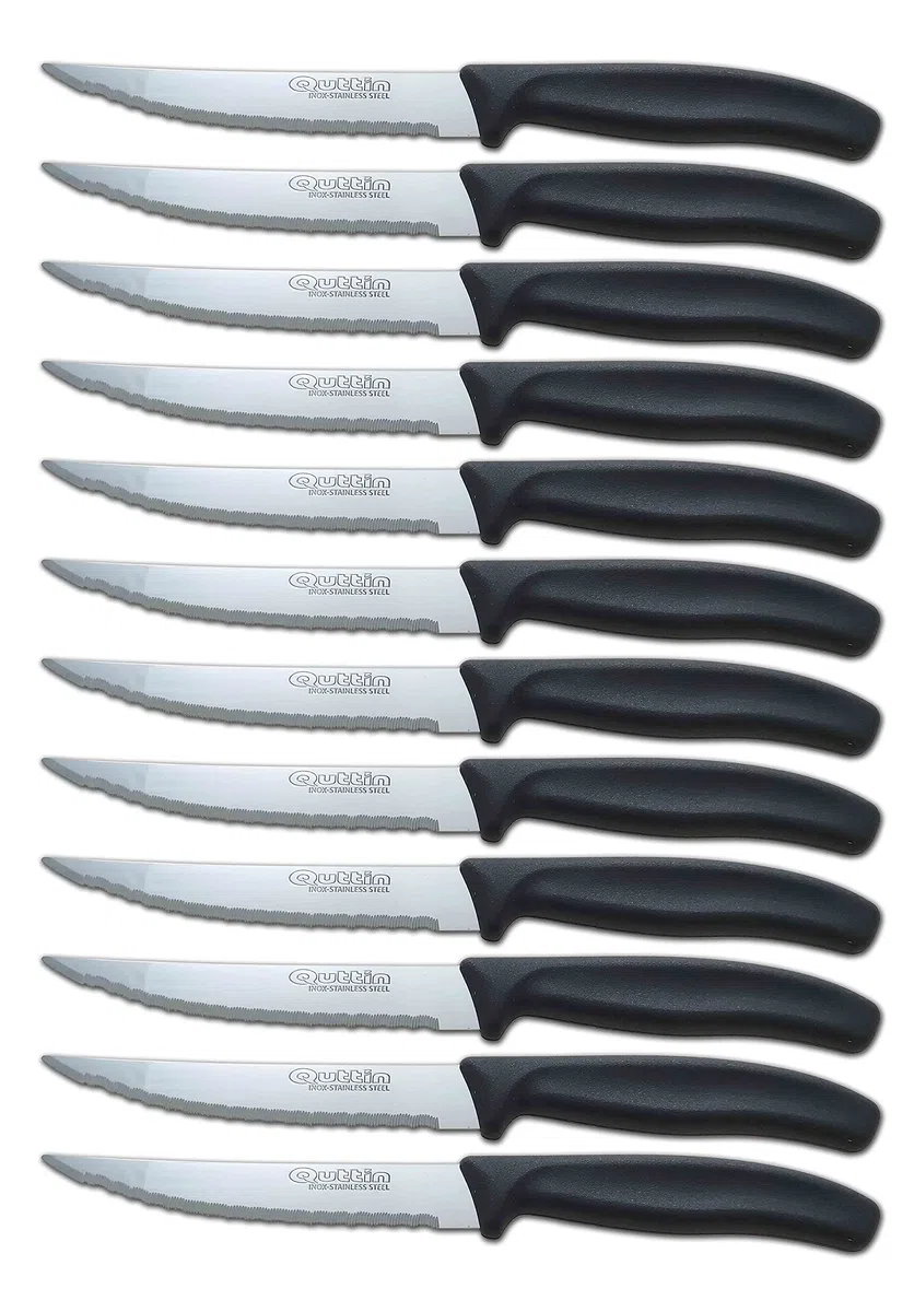 Quttin Cuchillos Cocina Sierra 11cm. Practic Set 12 unidades.
