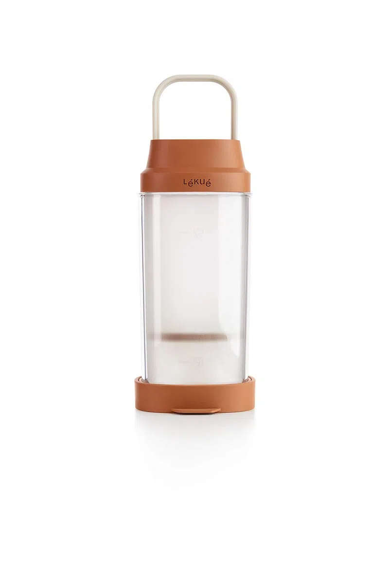 Lékué Recipiente para elaborar bebidas vegetales caseras, Marrón, 1000 ml