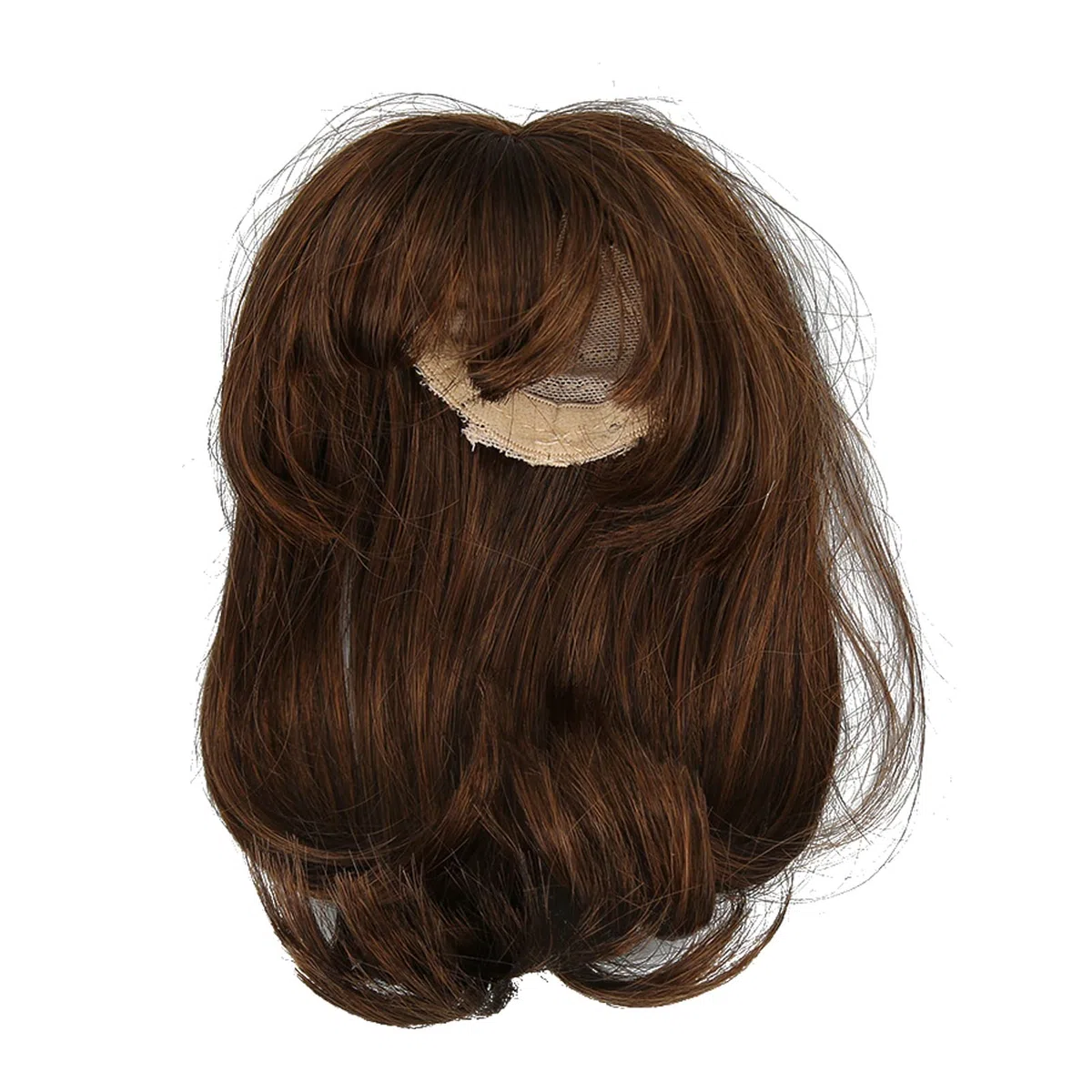 Peluca de Muñeca Articulada, Peluca de Muñeca DIY, Elasticidad 1/6, Fácil de Manejar, Seda de Alta Temperatura para Muñecas de 15,5-17 Cm para Coleccionar (Marrón claro)