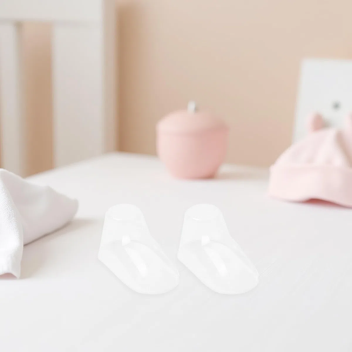 EXCEART Moldes Transparentes De Zapatos para Bebés Soportes De Plástico para Mantener La Forma De Zapatos Infantiles 3.14X1.57X1.49 Pulgadas Accesorio Práctico para Guardar Y Exhibir Calzado Infantil