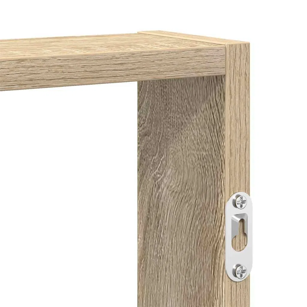 vidaXL Estantería de Pared Madera ingeniería Roble Sonoma 43x9x60 cm, estantería Flotante, estantería montada en la Pared, estantería de Pared
