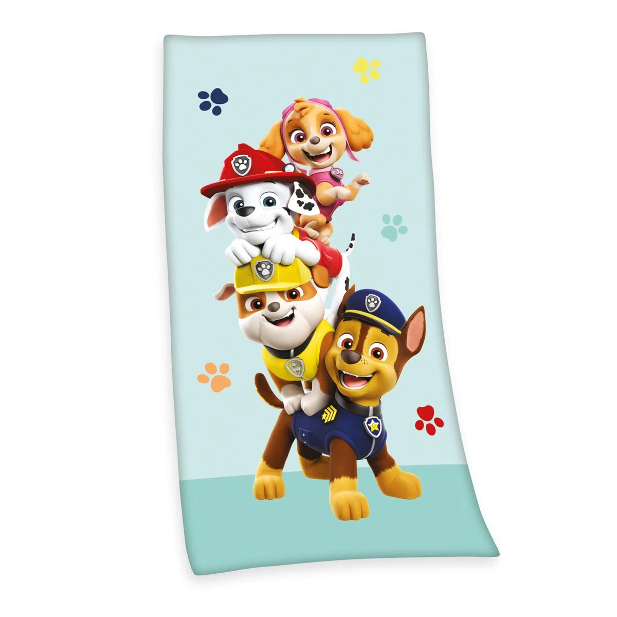 Herding Paw Patrol Toalla de Velur con diseño de La Patrulla Canina, 75 x 150 cm, 100% algodón